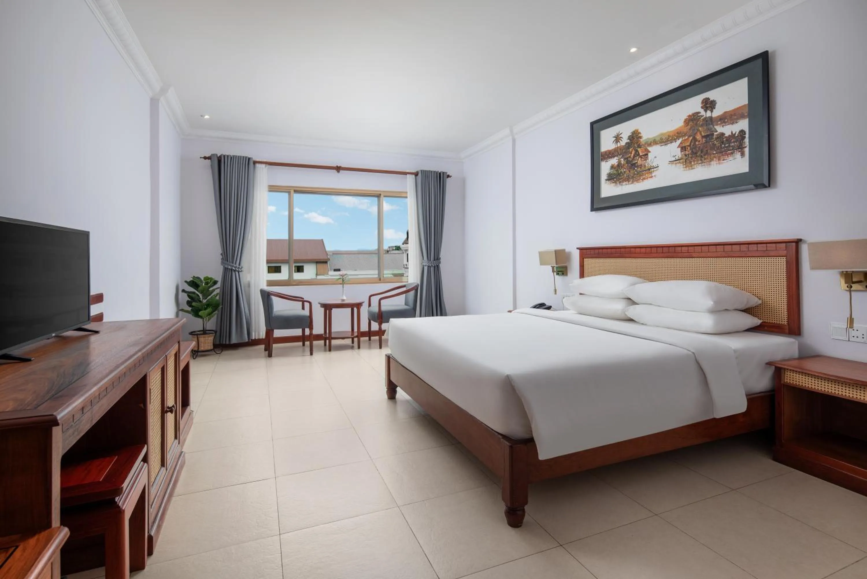 Communal lounge/ TV room, Bed in Baitong Heritage Hotel