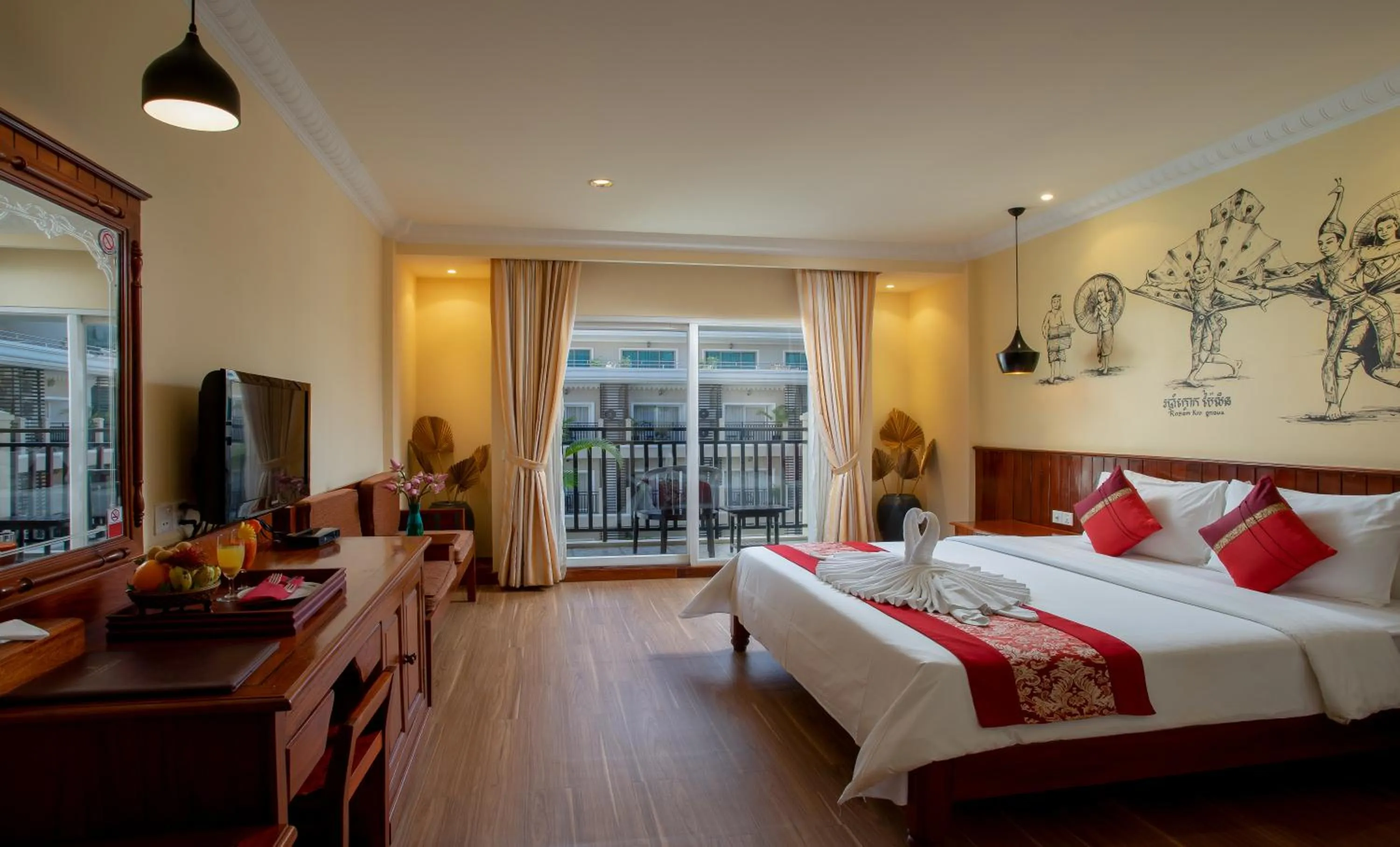 Bed in Baitong Heritage Hotel