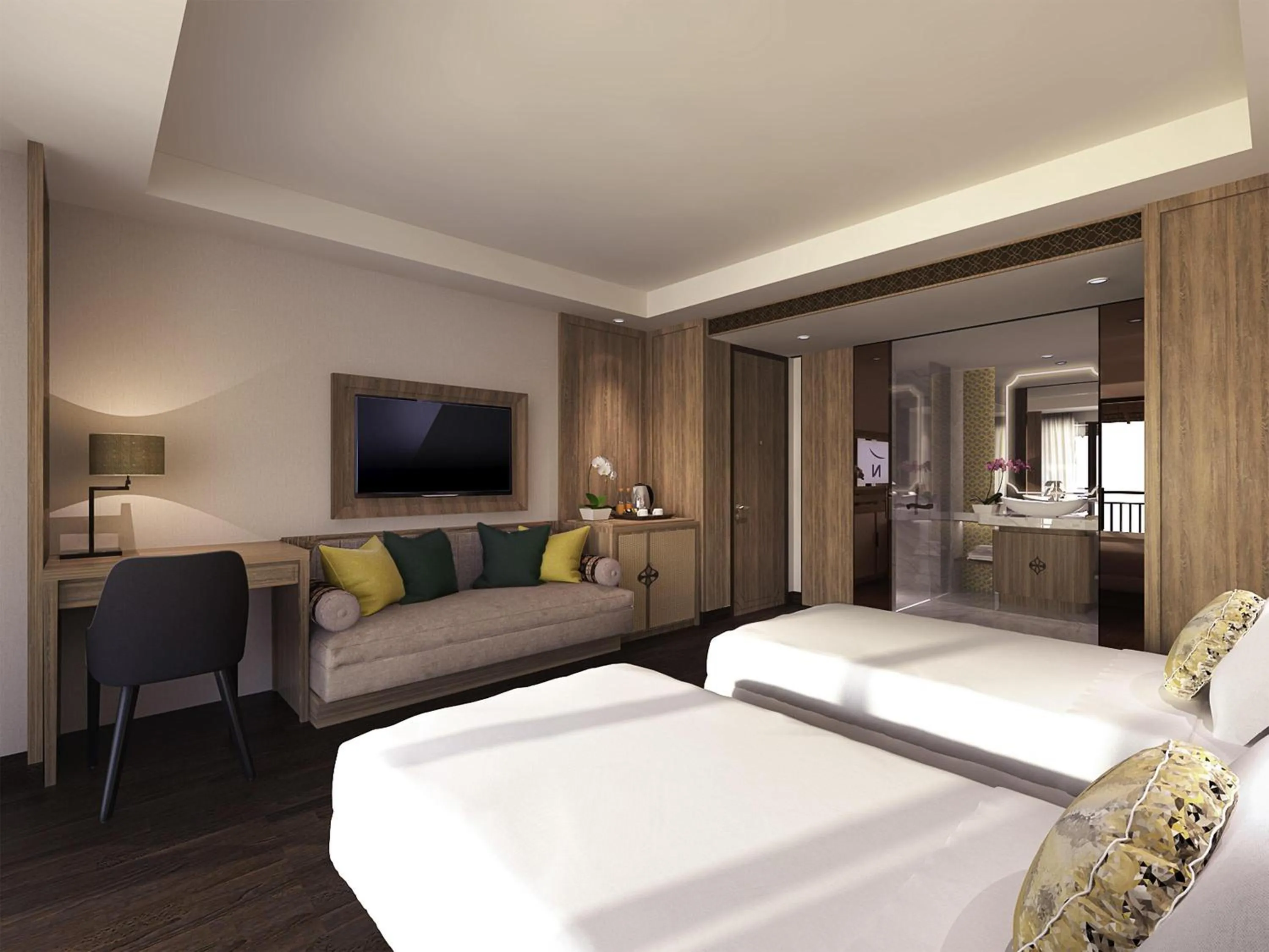 Bedroom, Bed in Novotel Bogor Golf Resort