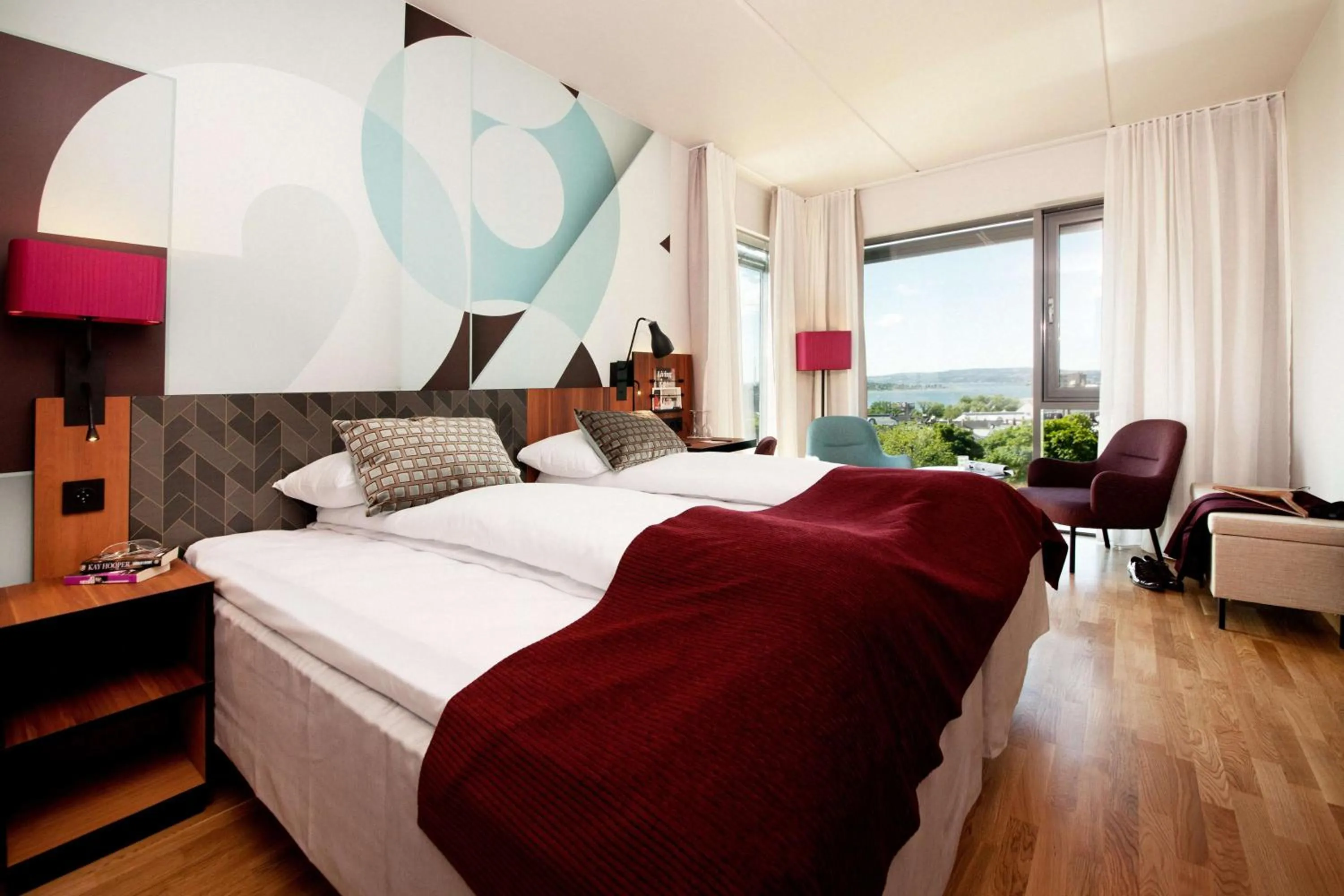 Bedroom, Bed in Scandic Solli