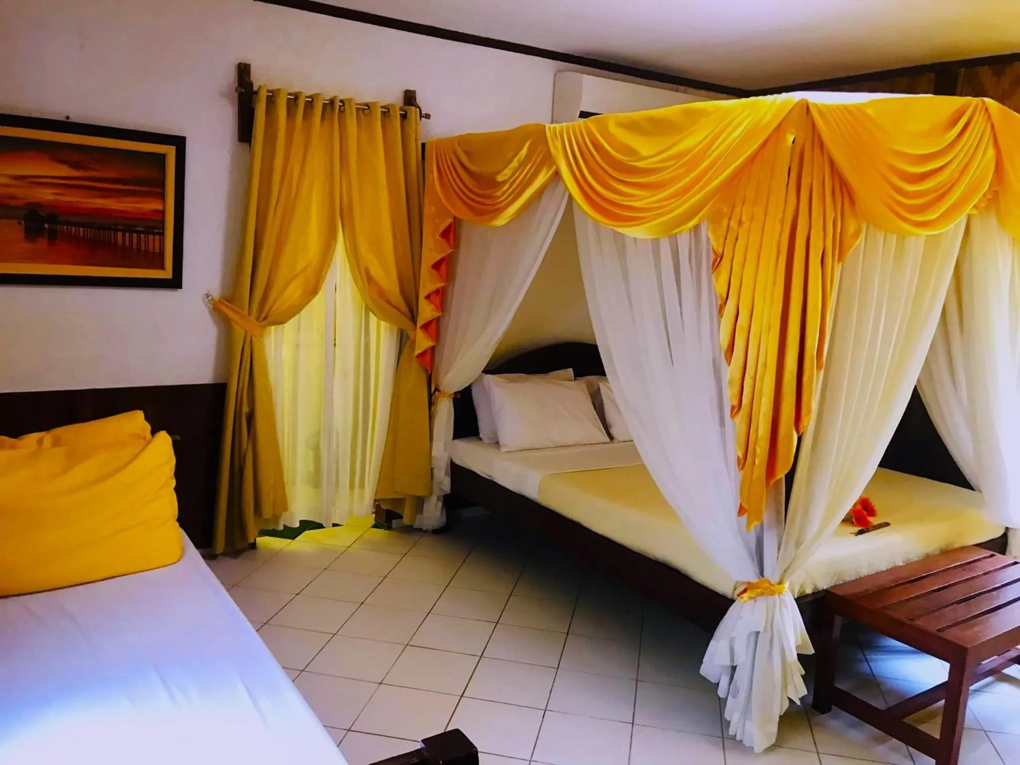 Bed in Hof Gorei Beach Resort Davao