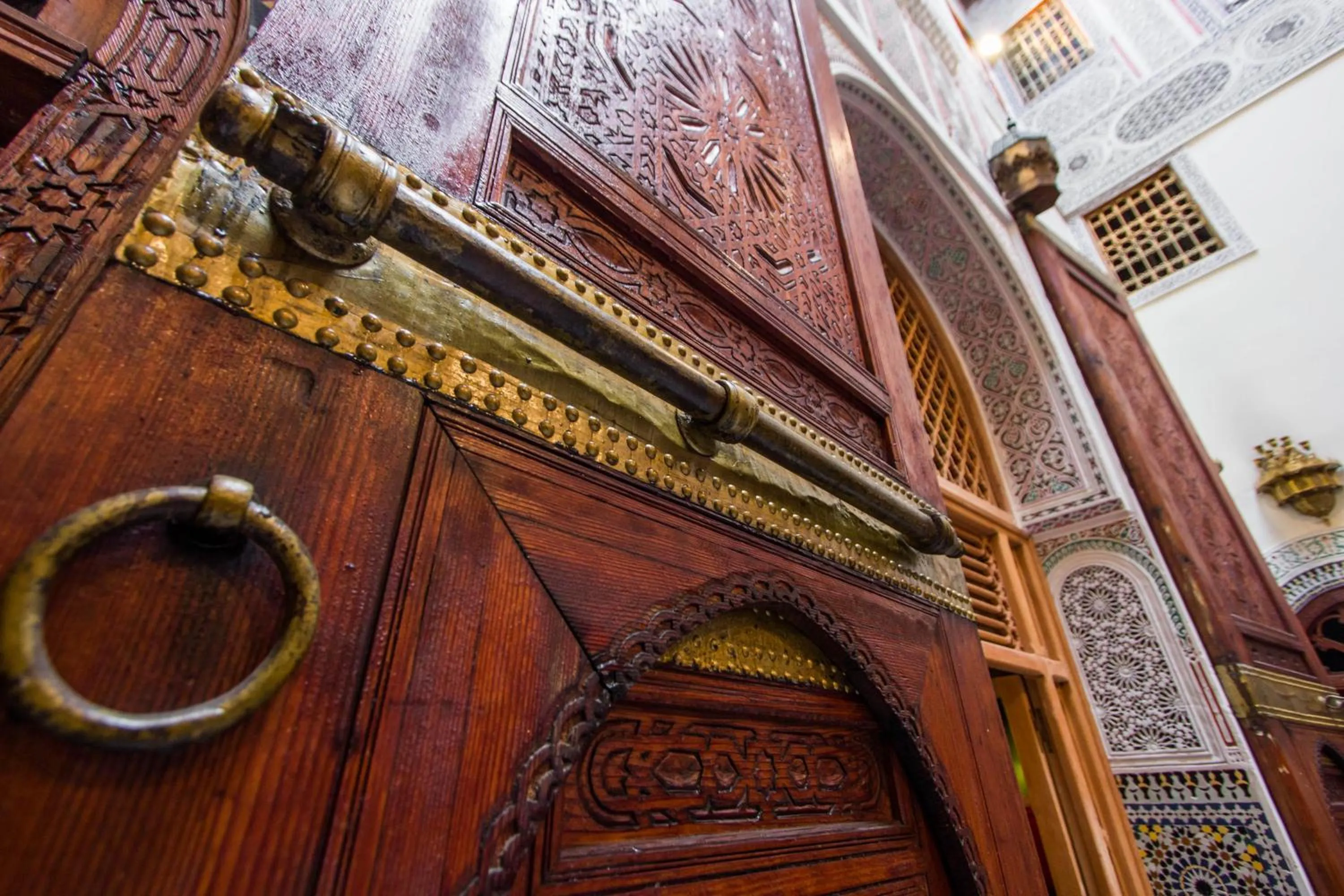 Decorative detail in Riad Ibn Khaldoun