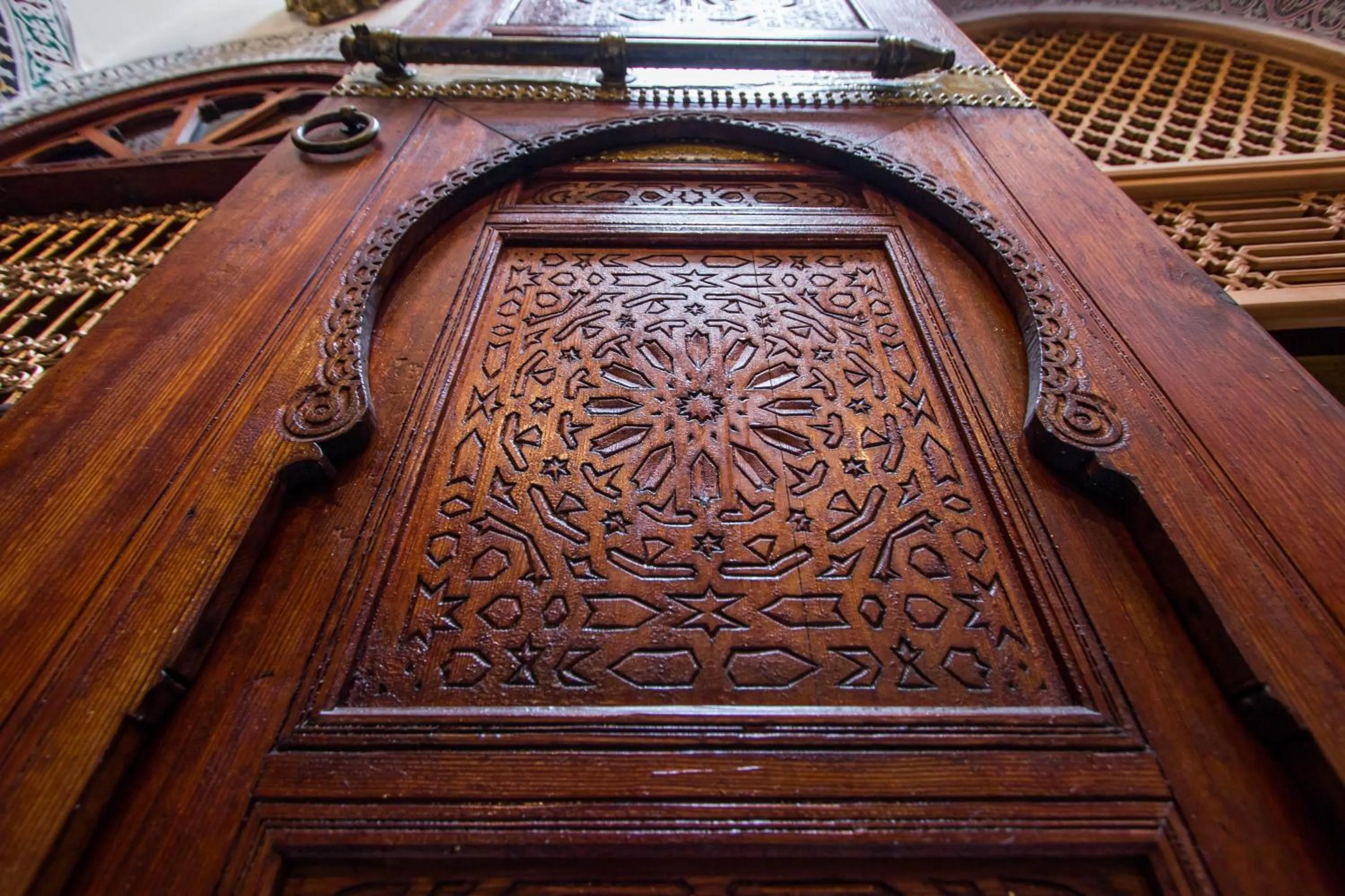 Decorative detail in Riad Ibn Khaldoun