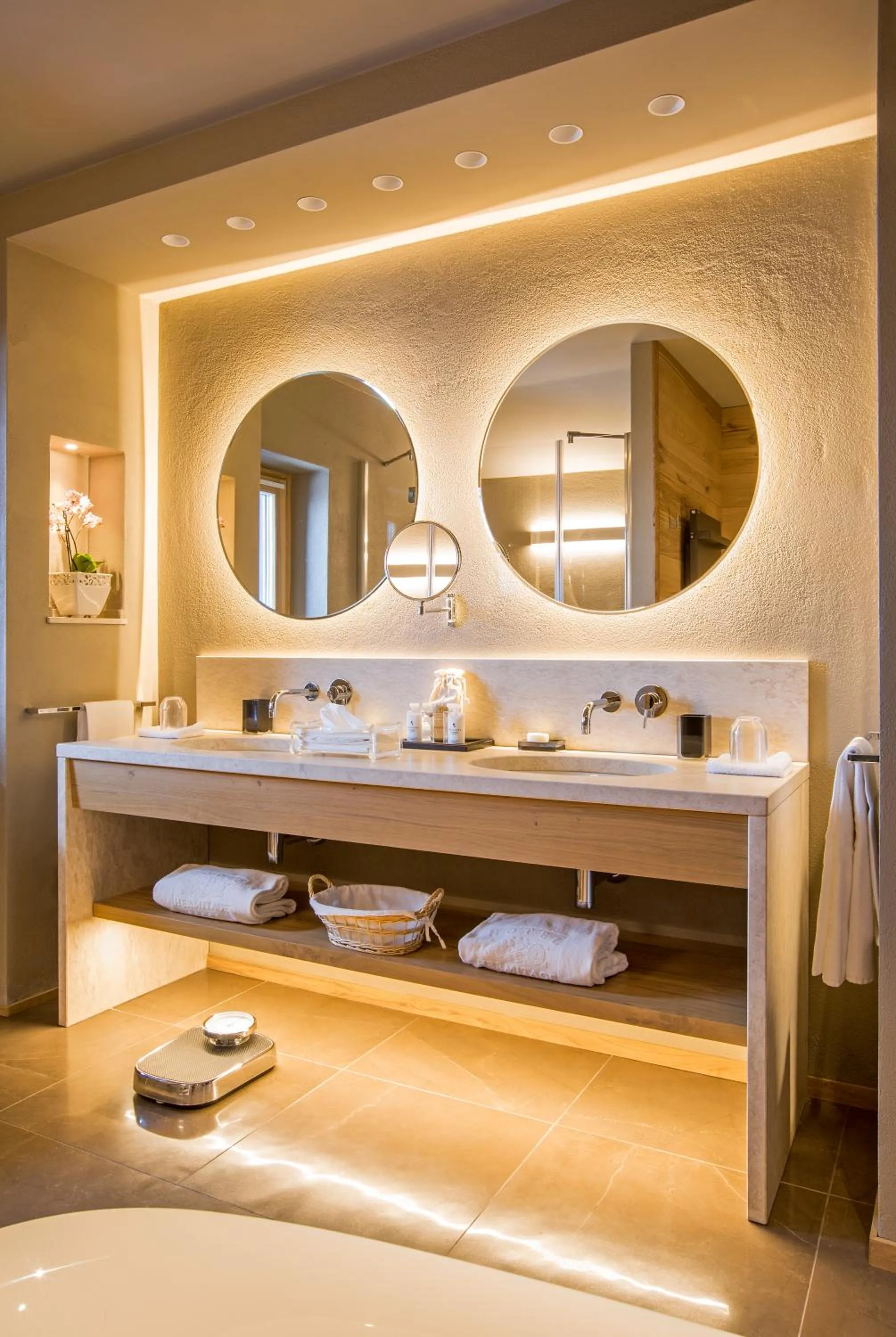 Bathroom in Hotel Hermitage Relais & Châteaux