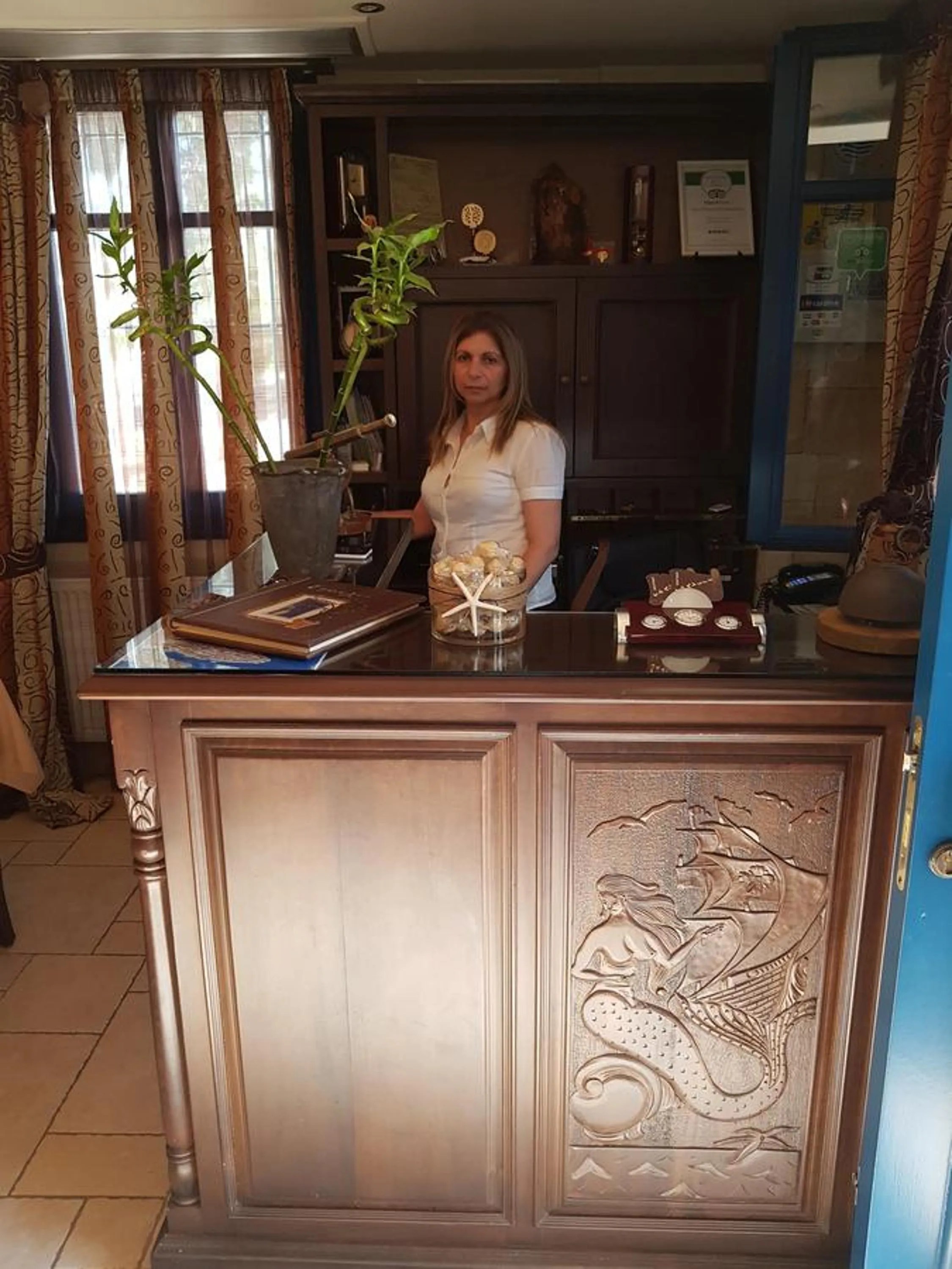 Lobby or reception in ''EPAVLIS boutique GALAXIDI''