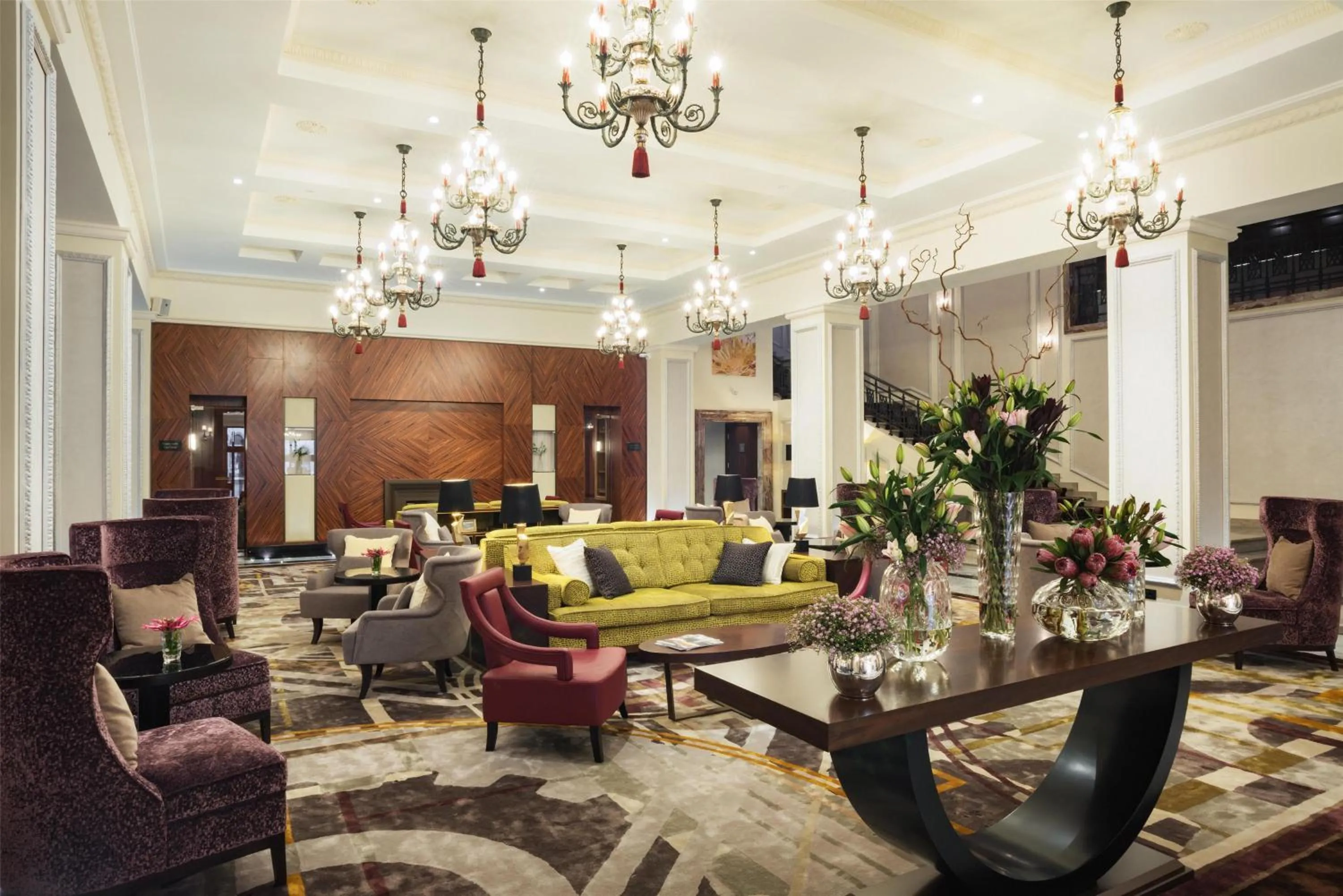 Lobby or reception in Grand Hotel Kempinski Riga