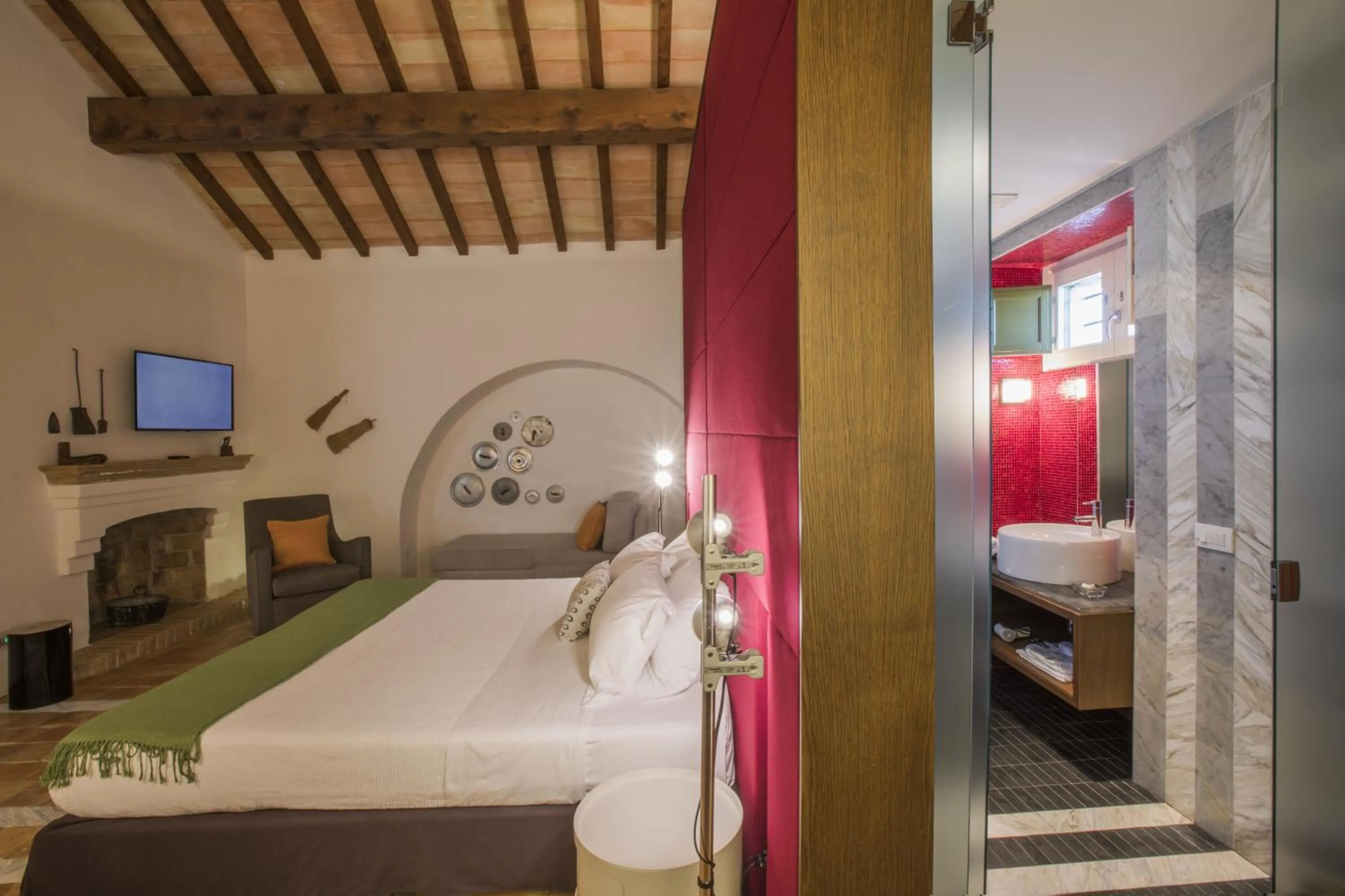 Bed in Torre Fiore Hotel Masseria