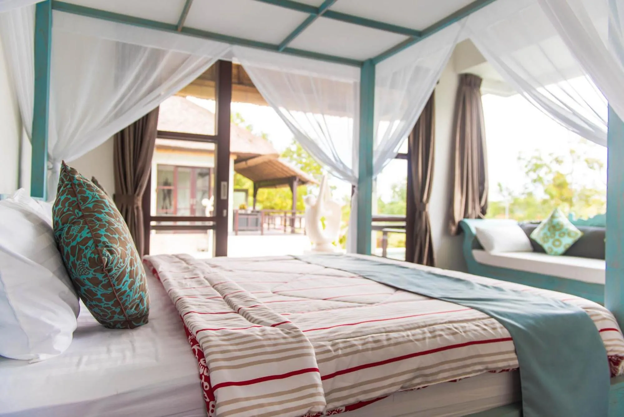 Bed in Villa Michiko