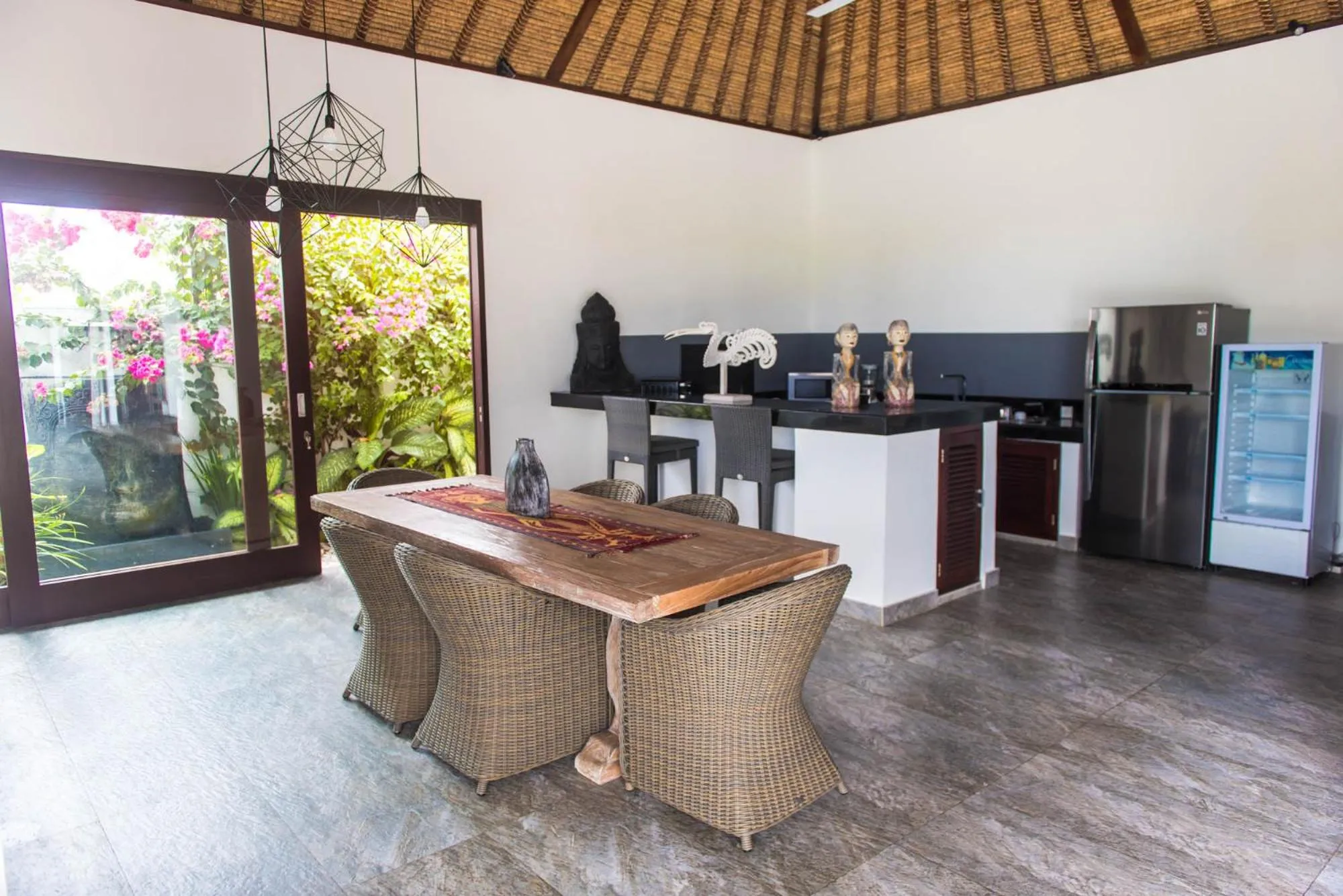 Seating area in Villa Michiko