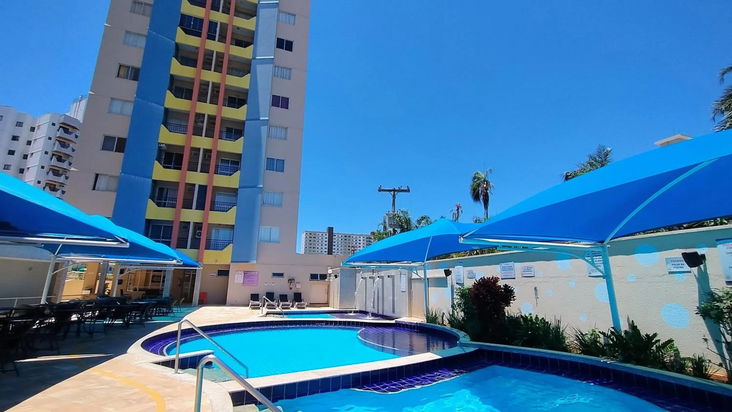 Swimming pool in Thermas das Caldas - Caldas Novas - ACHEI FERIAS - Com Roupa de Cama