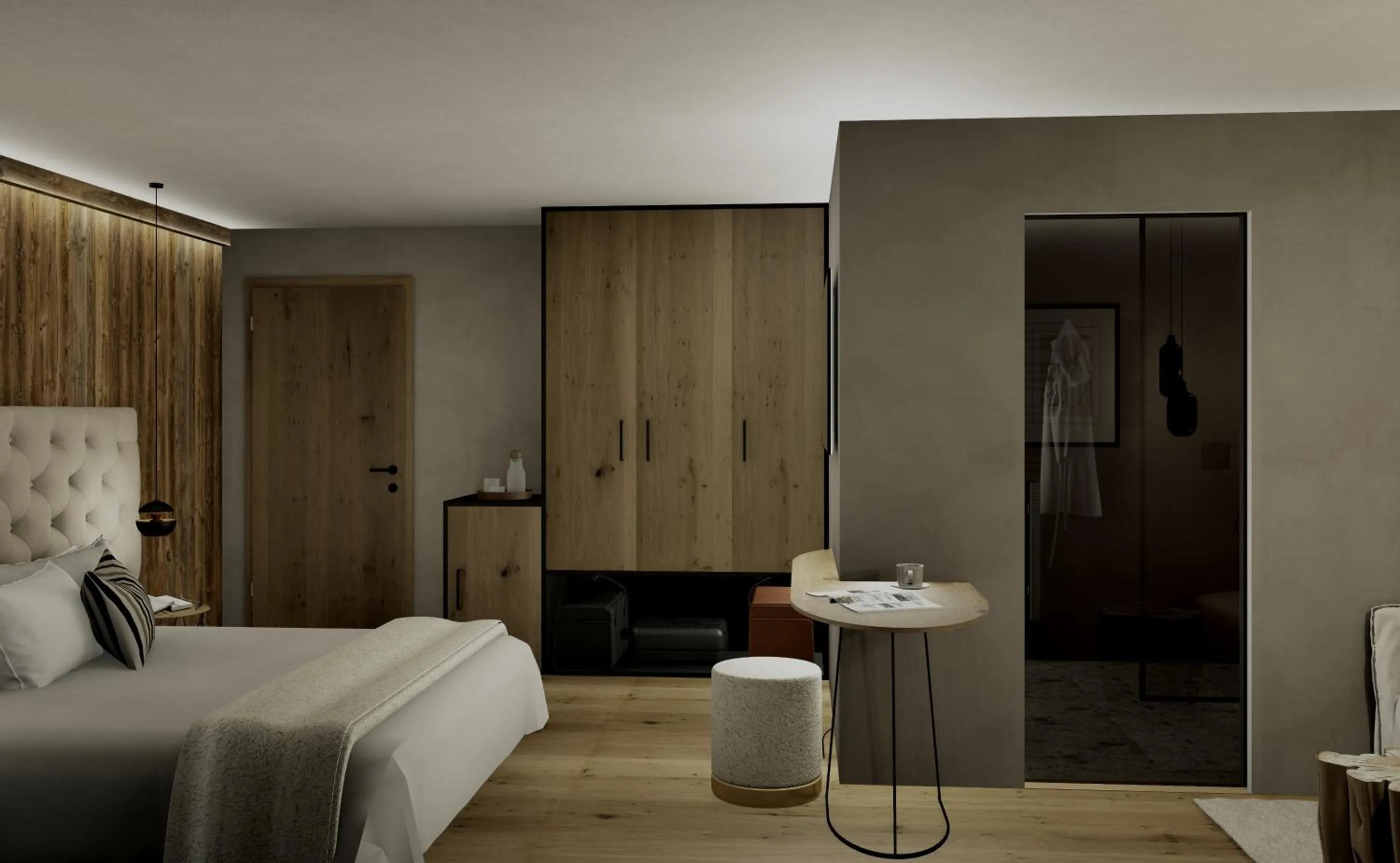 Bed in Paradise Lodge