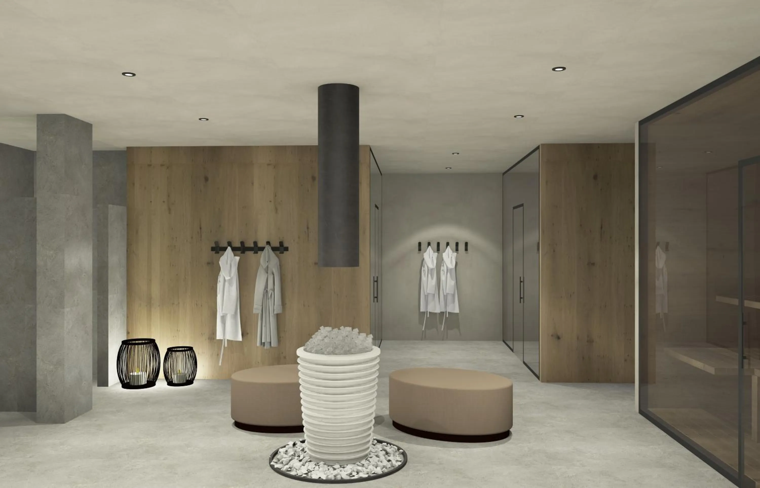 Sauna in Paradise Lodge