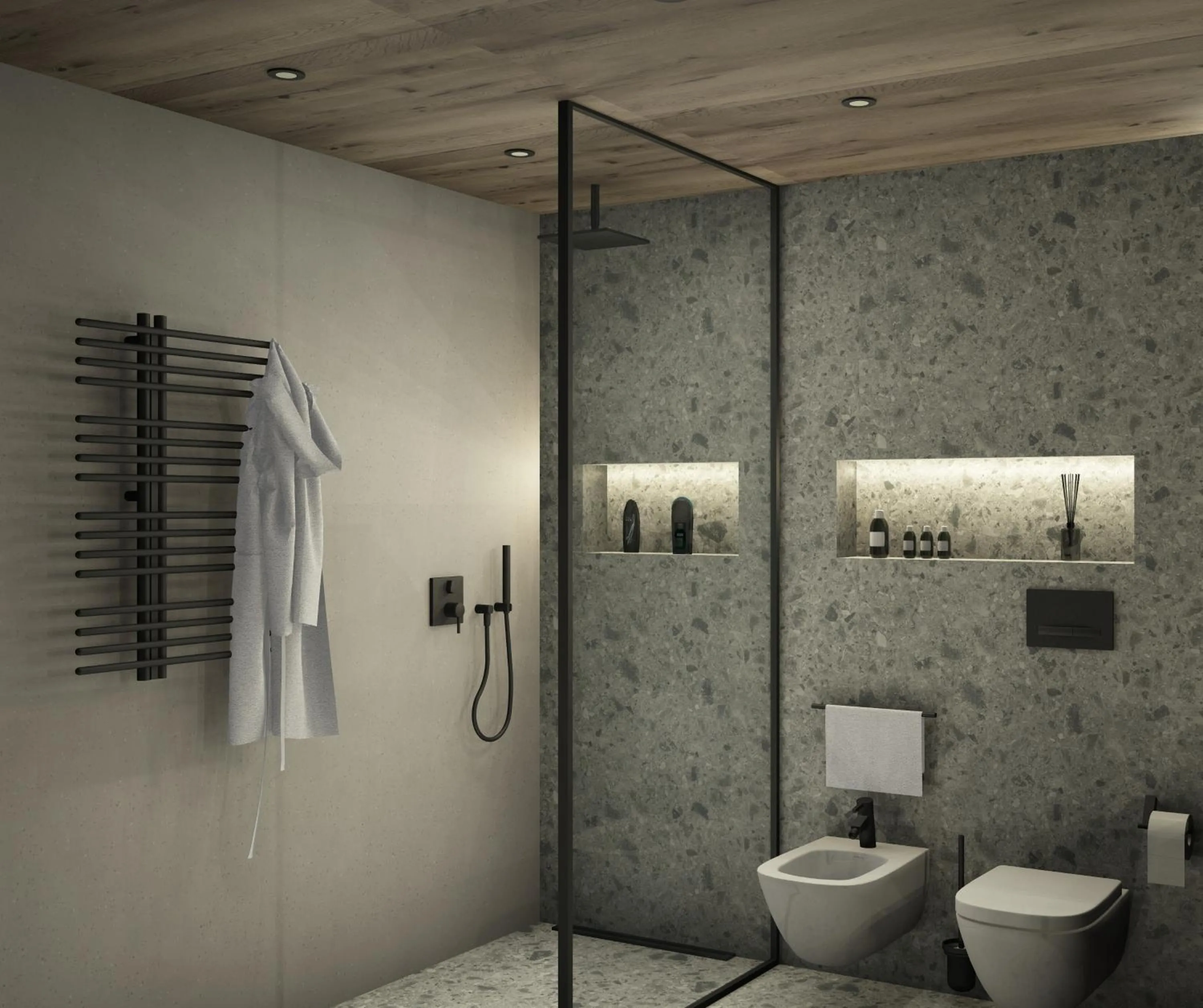 Shower in Paradise Lodge