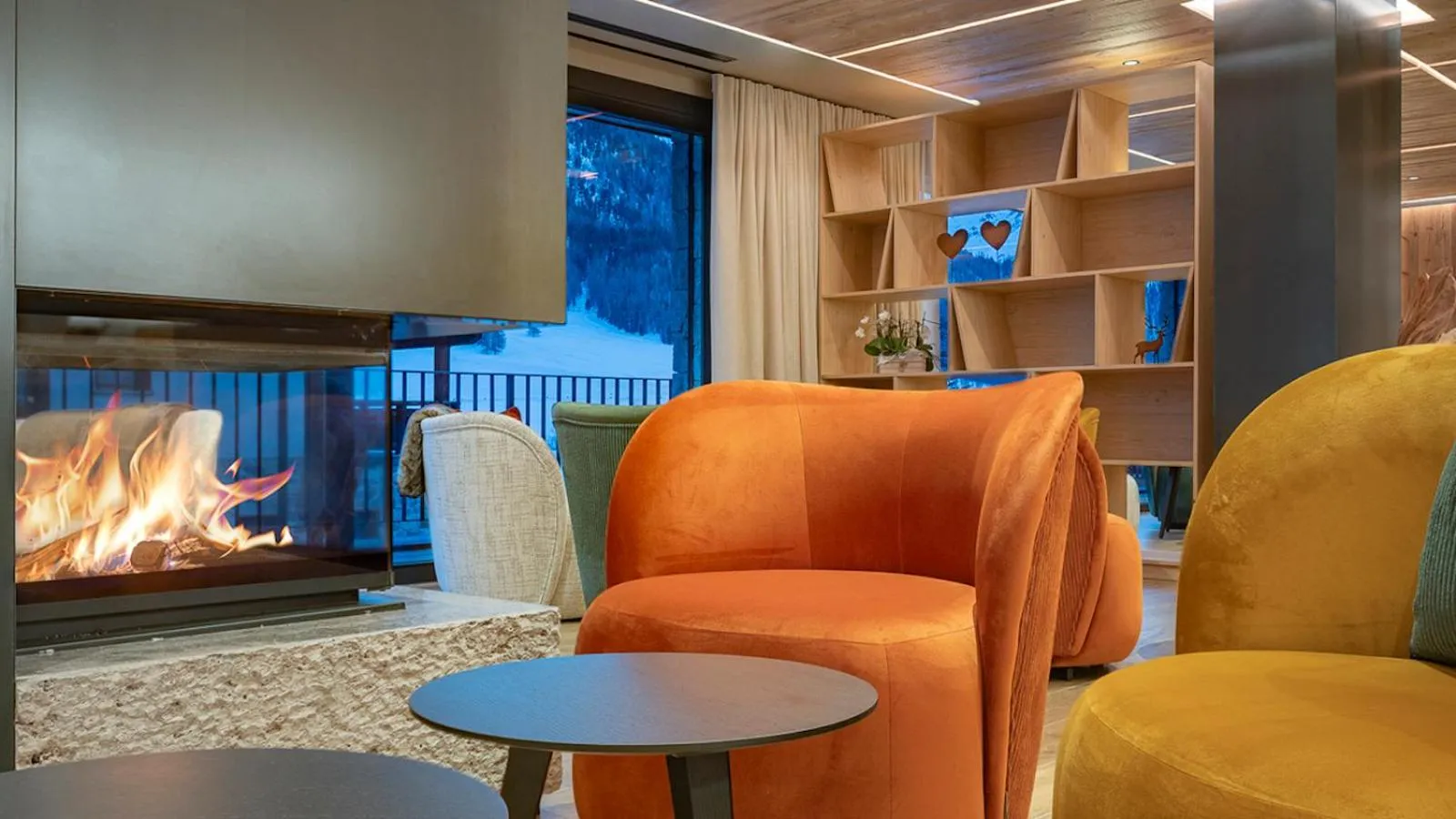 Living room in Paradise Lodge