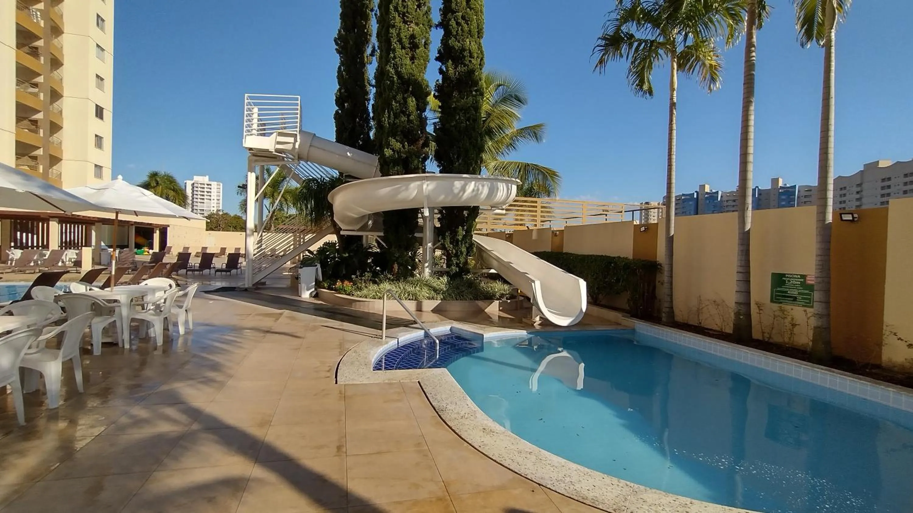 Swimming pool in Prive das Thermas II Caldas Novas - ACHEI FERIAS - Com Roupa de Cama