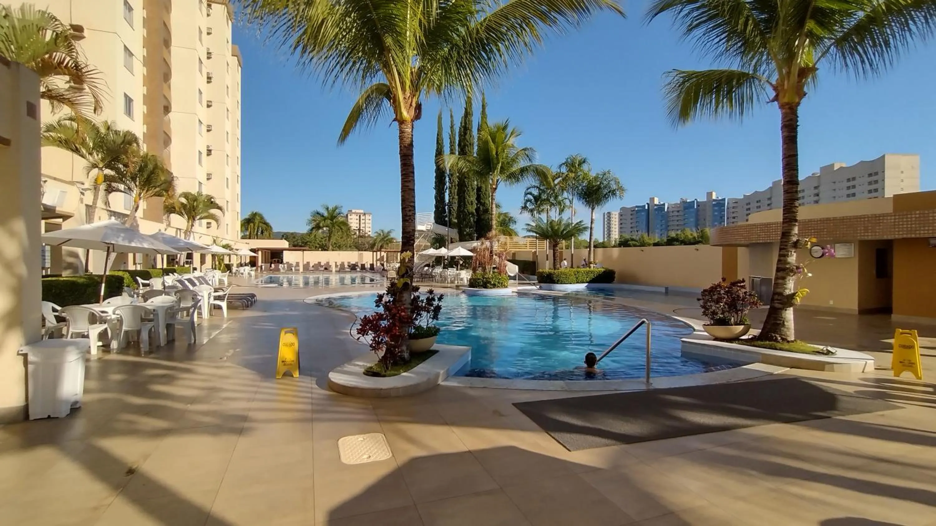 Swimming pool in Prive das Thermas II Caldas Novas - ACHEI FERIAS - Com Roupa de Cama