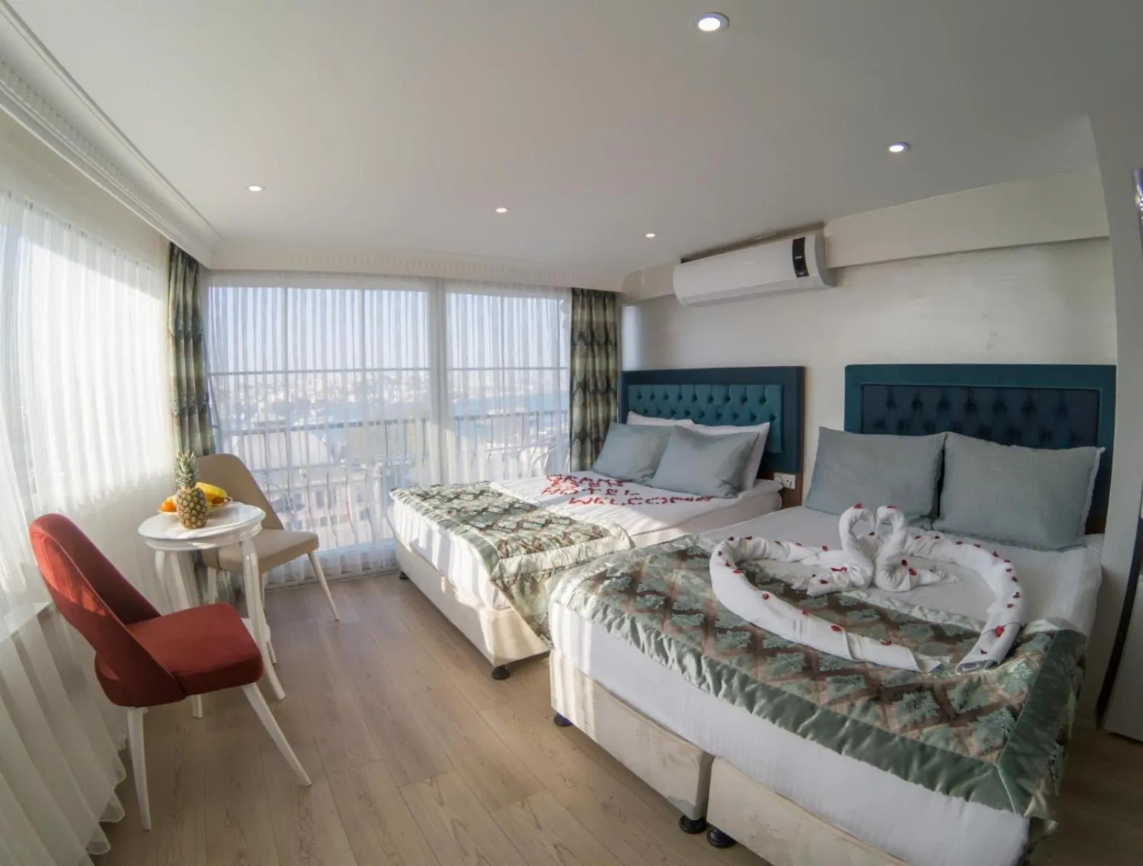 Bed in Grand Esen Hotel