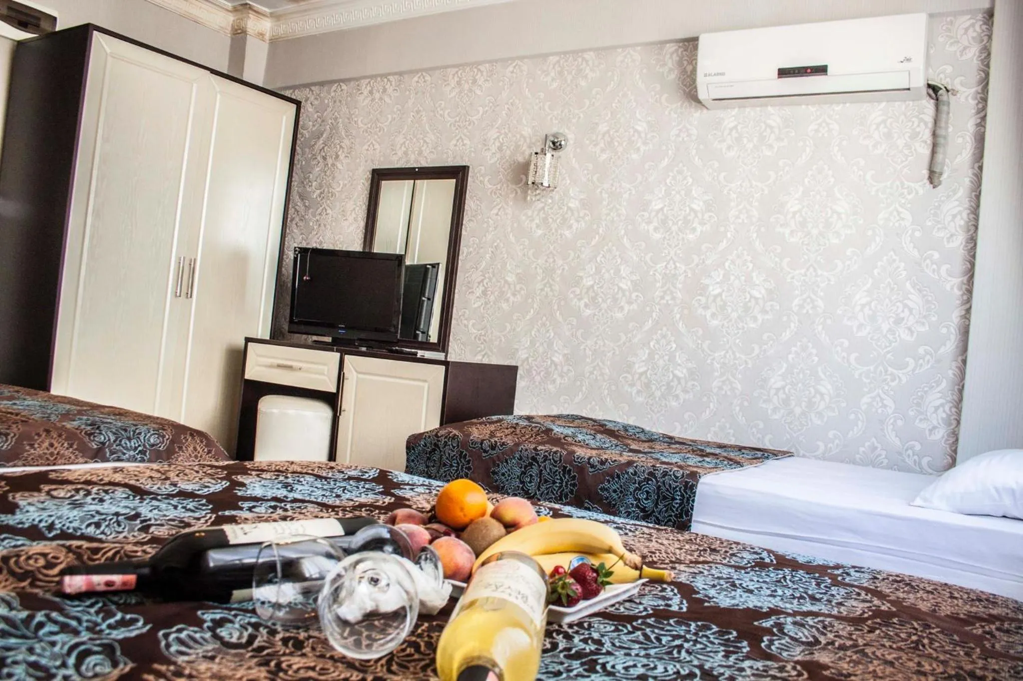 Bed in Grand Esen Hotel