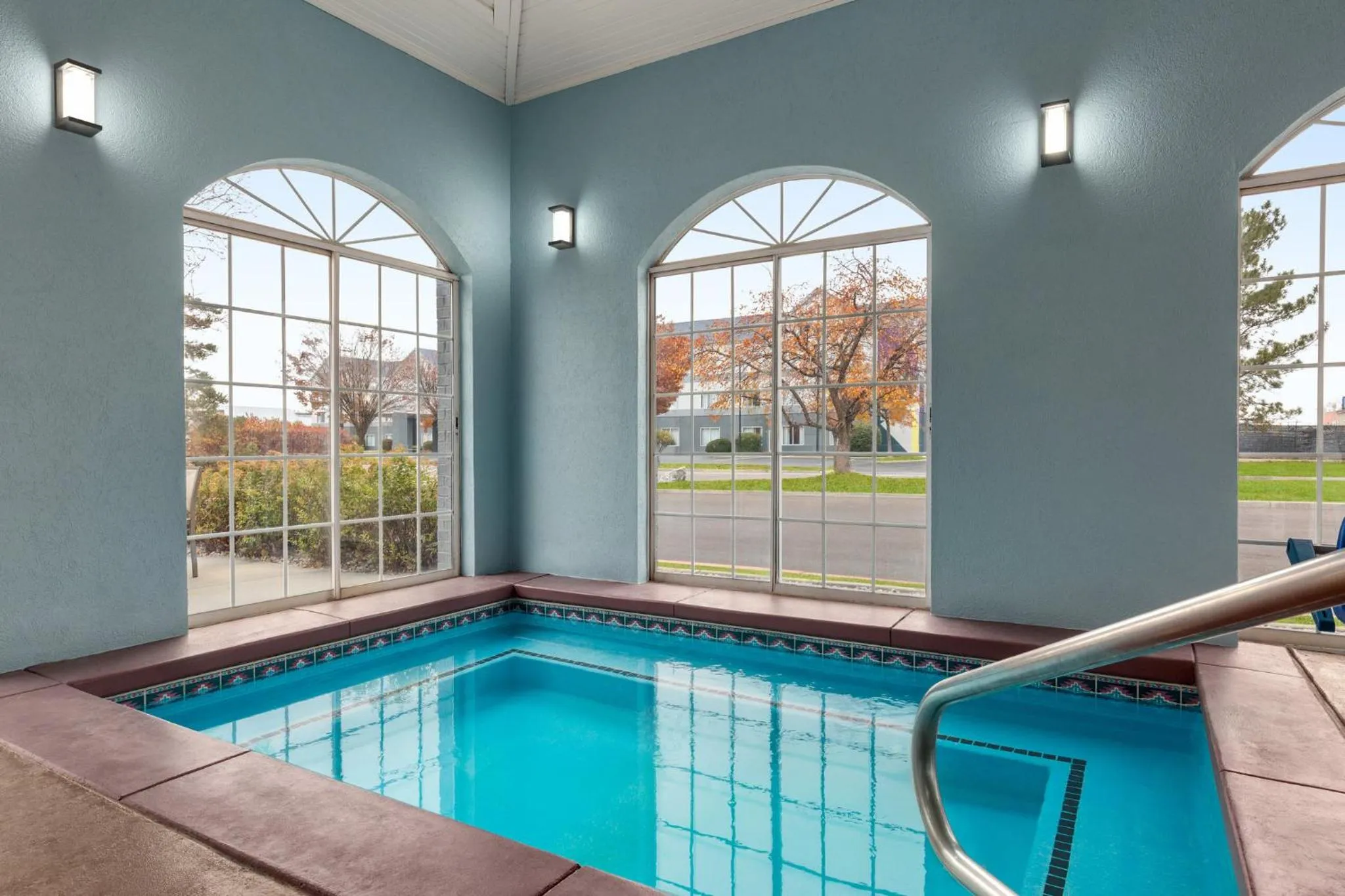 Swimming pool in Garner Hotel Salt Lake City Airport by IHG