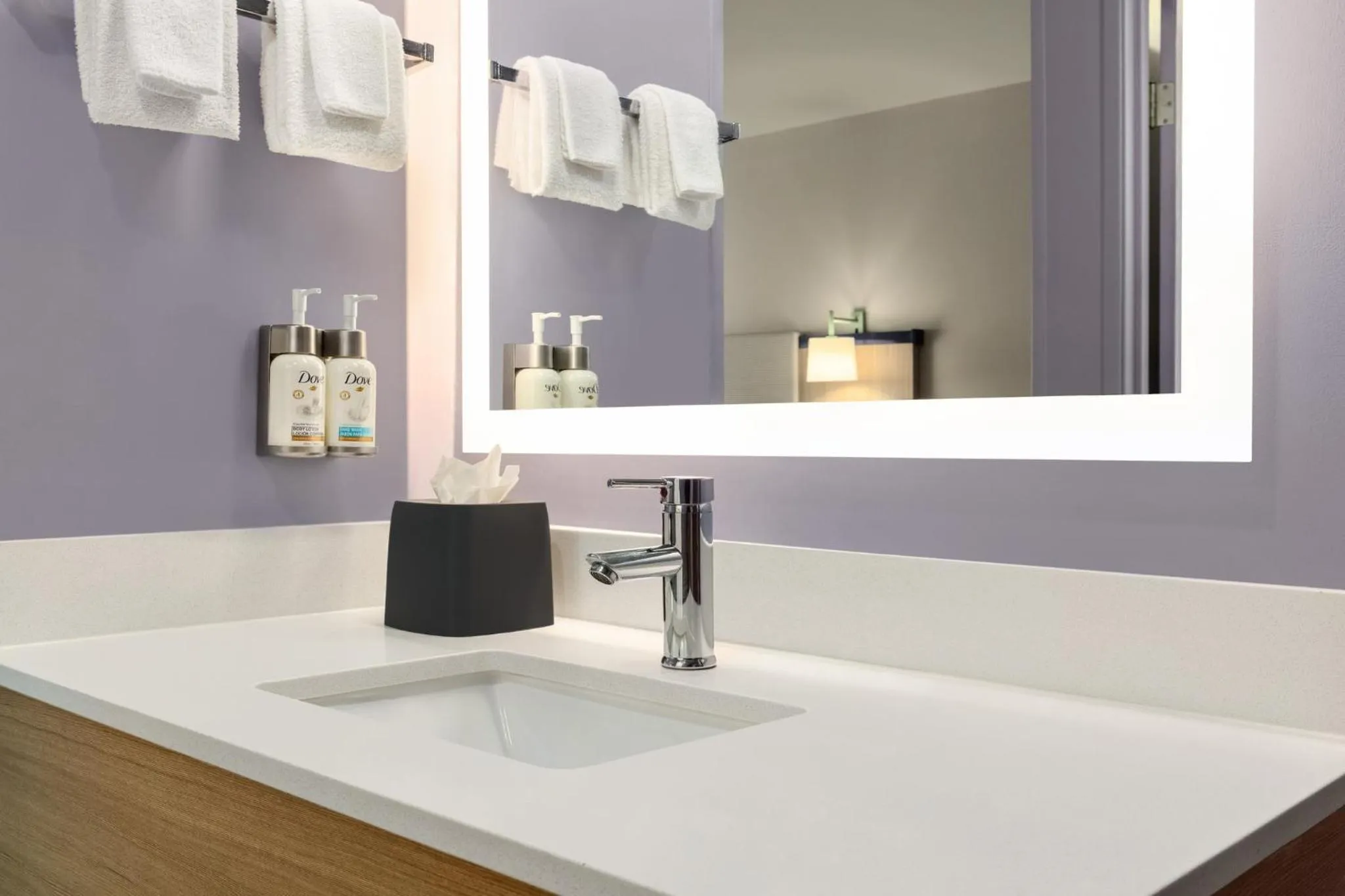 Bathroom in Garner Hotel Salt Lake City Airport by IHG