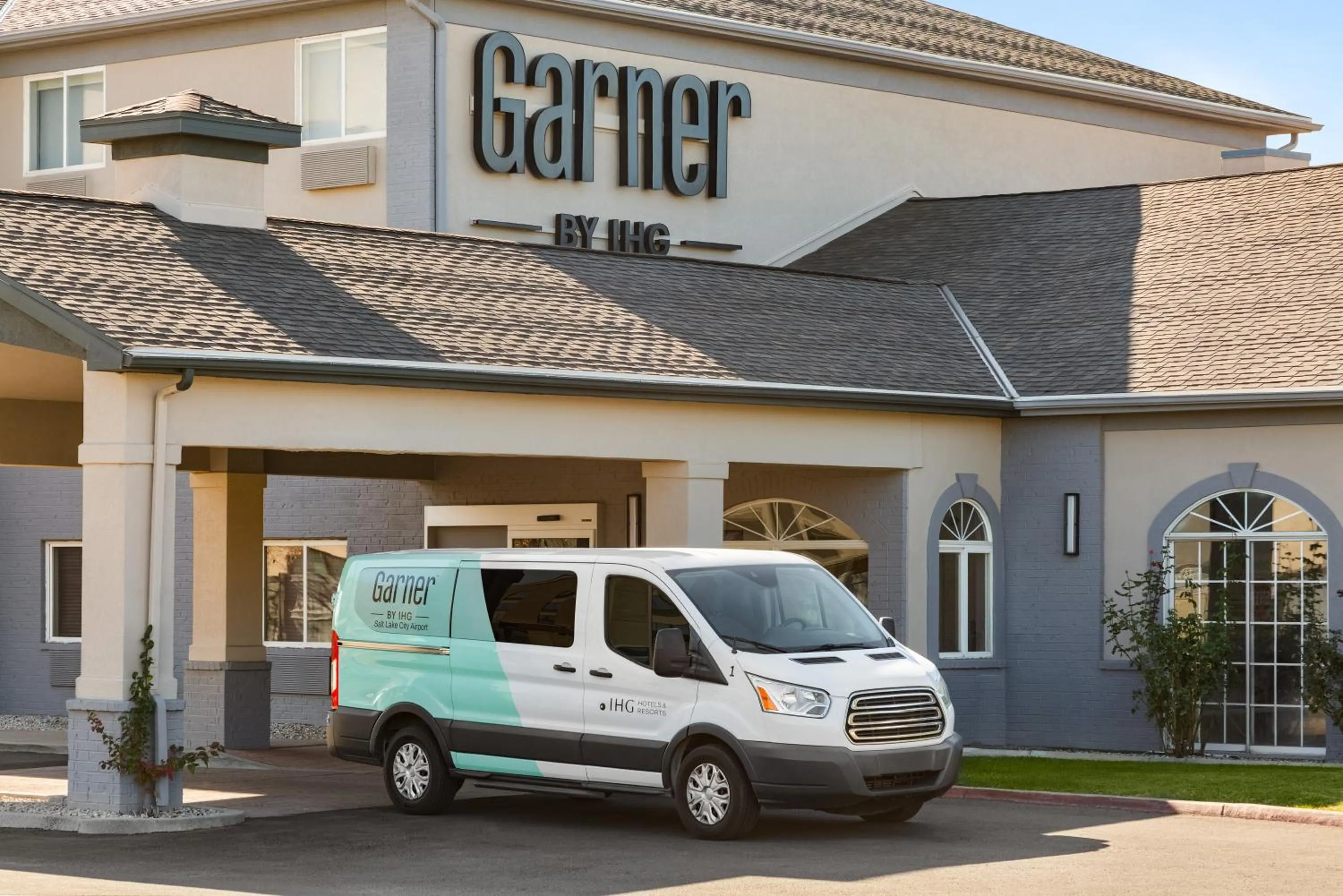 shuttle in Garner Hotel Salt Lake City Airport by IHG