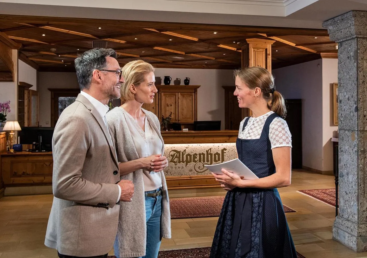 Lobby or reception in Hotel Alpenhof