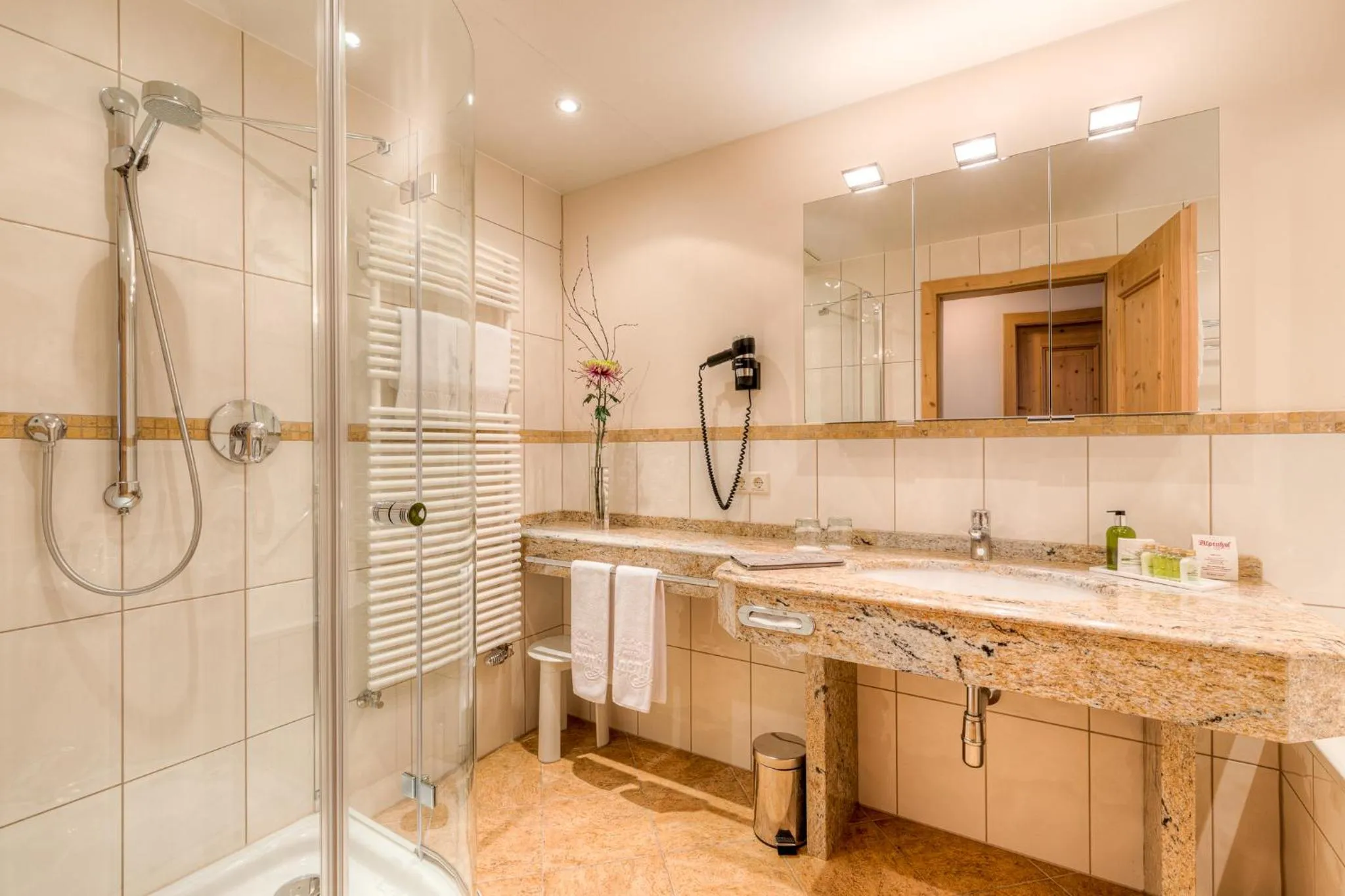 Bathroom in Hotel Alpenhof