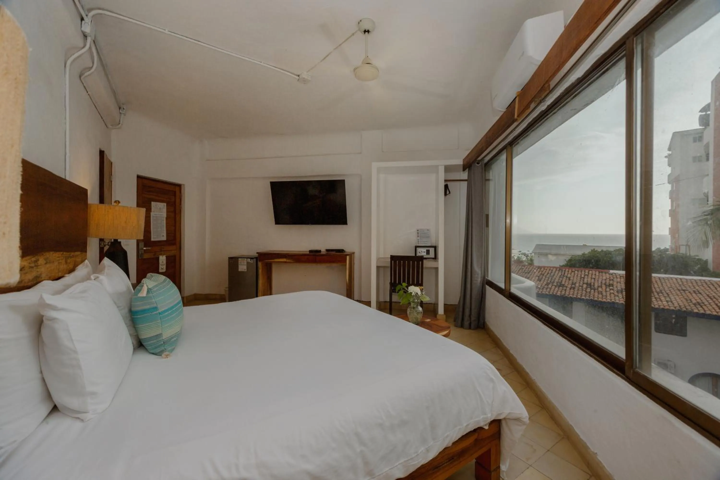 View (from property/room), Bed in Hotel Amaca Puerto Vallarta - Adults Only