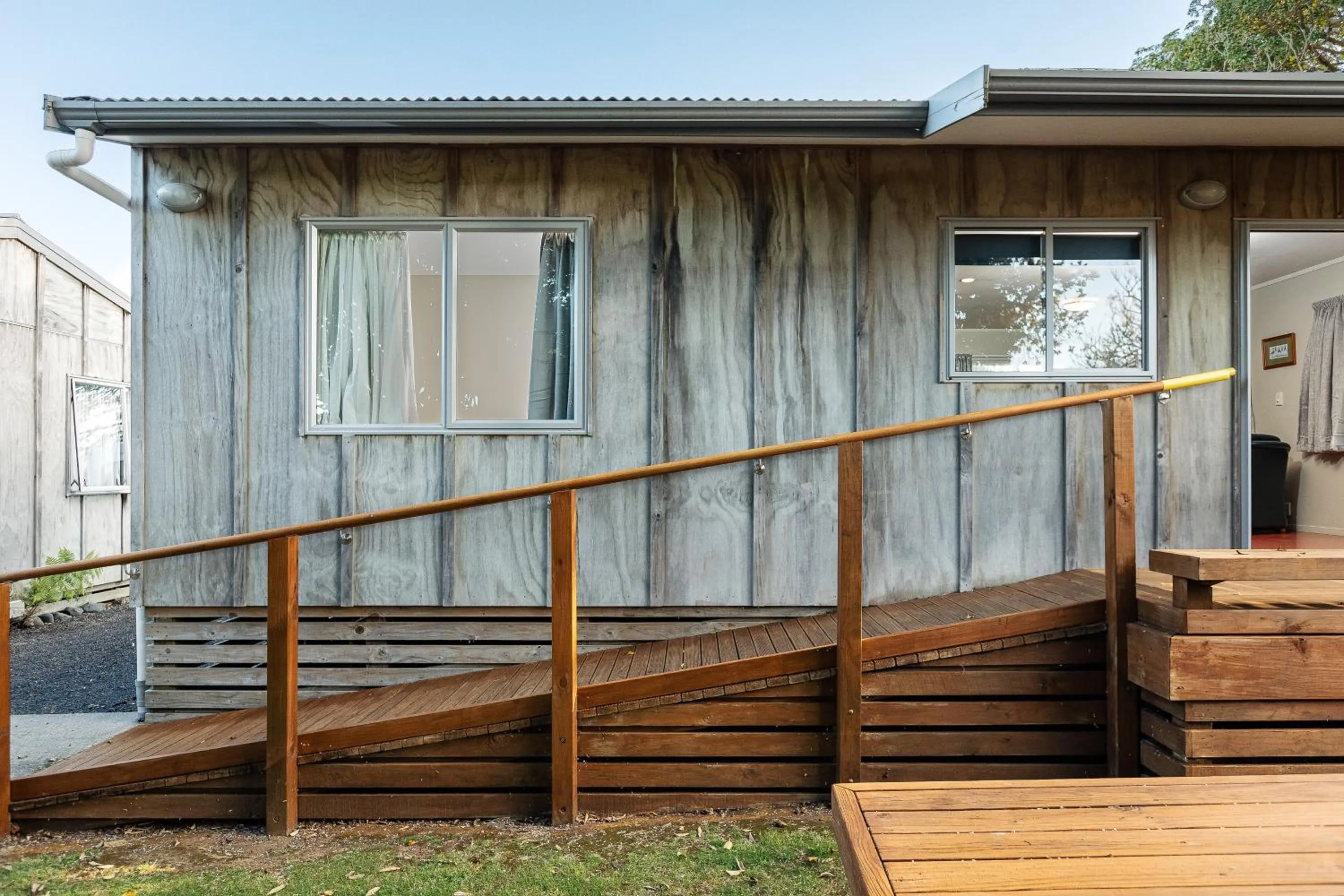 Balcony/Terrace in Athenree Hot Springs & Holiday Park