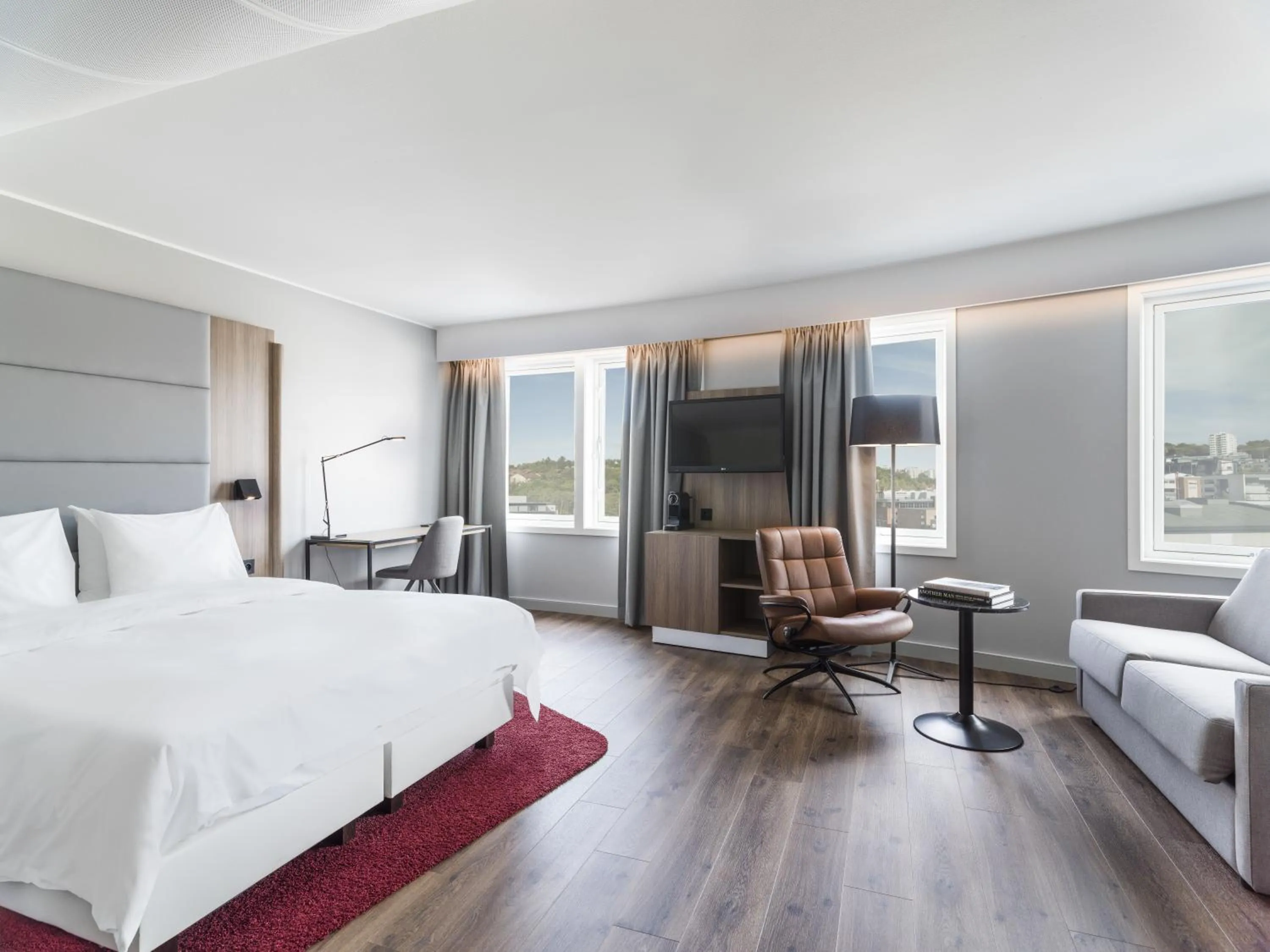 TV and multimedia, Bed in Radisson Blu Hotel Nydalen, Oslo