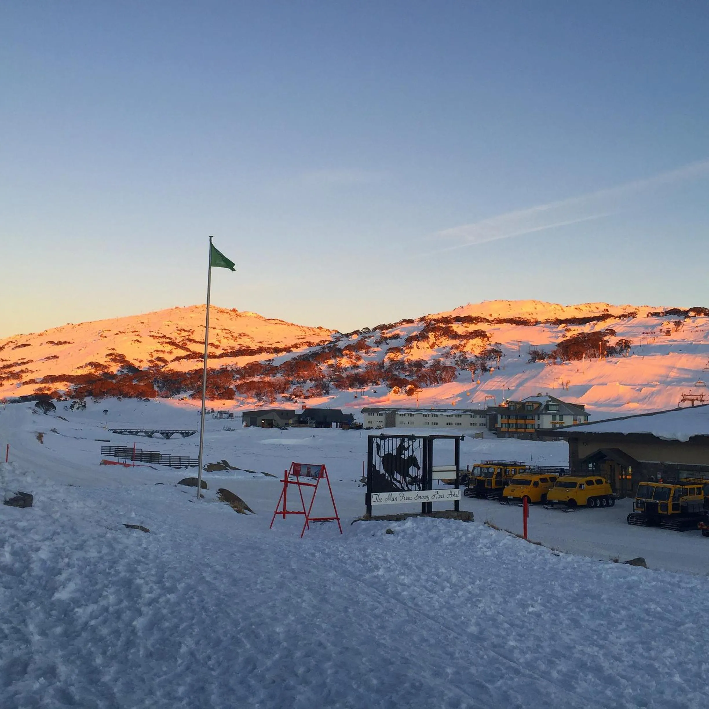 Winter in The Man from Snowy River Hotel