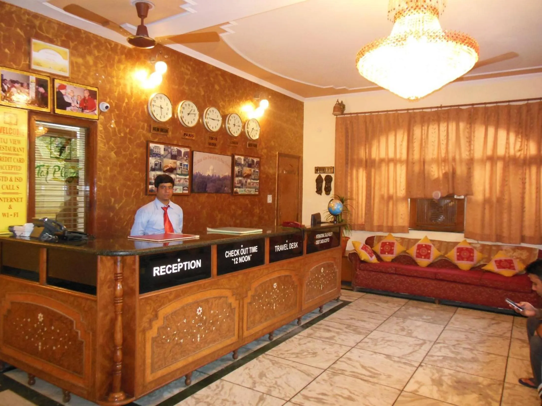 Lobby or reception in Hotel Taj Plaza, VIP Road, Agra