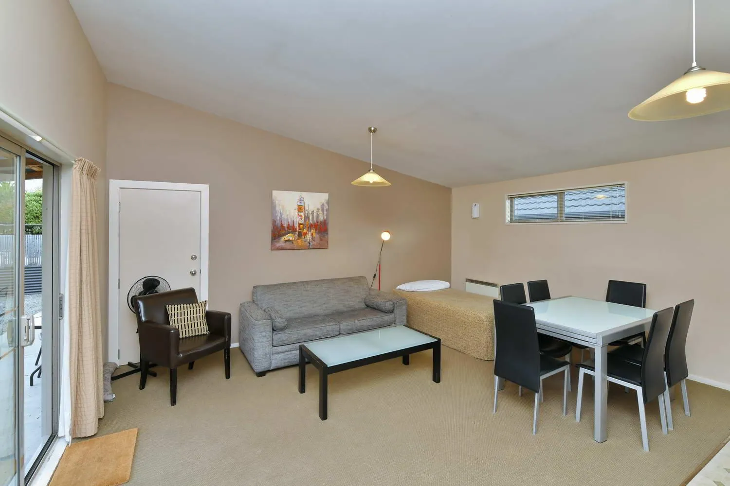 Seating area in Wayside Motel