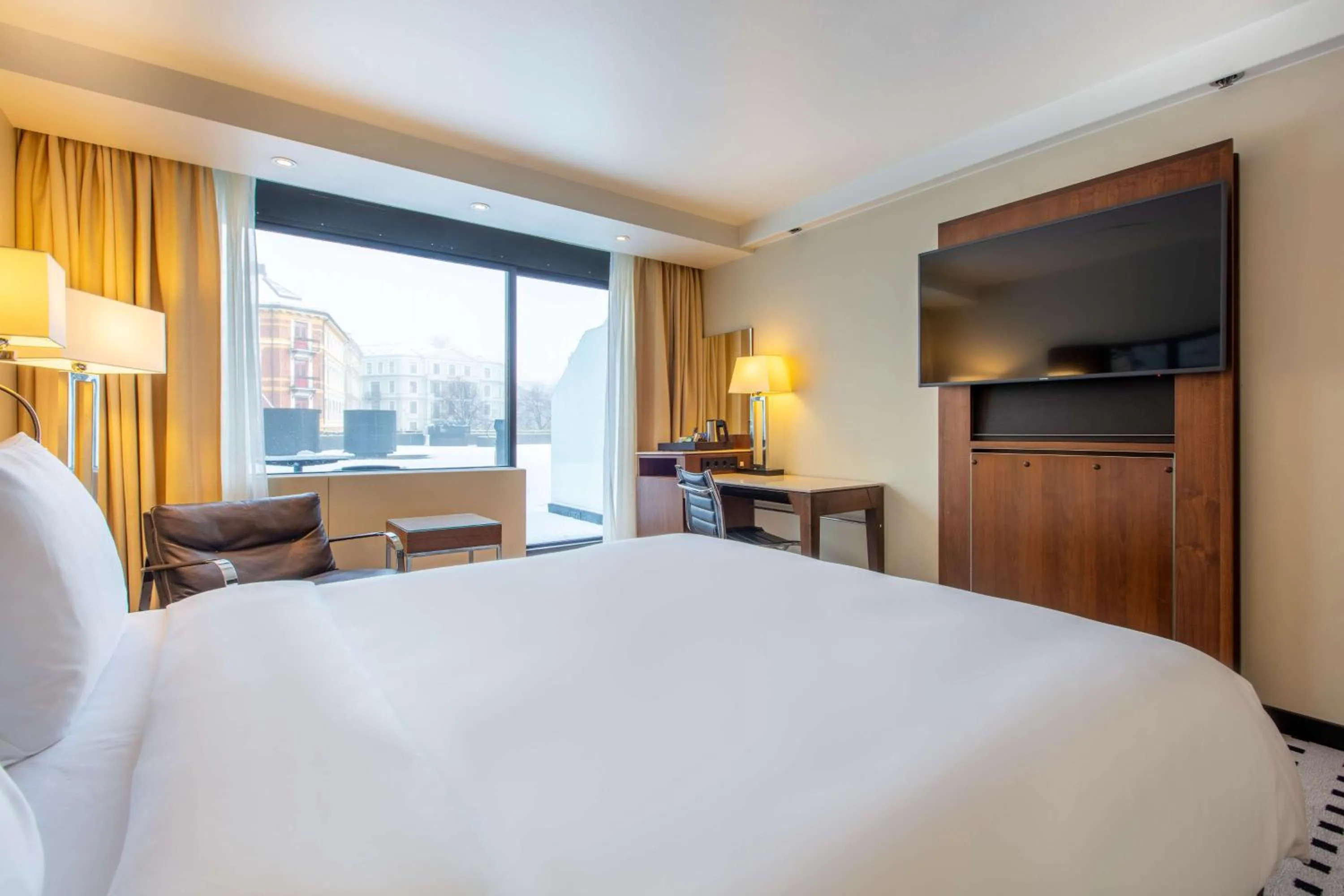 Bedroom, Bed in Radisson Blu Scandinavia Hotel, Oslo