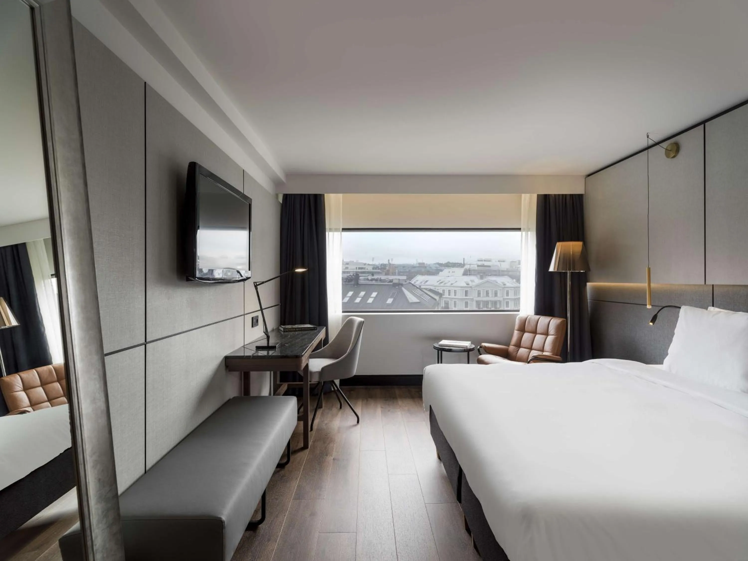 View (from property/room), Bed in Radisson Blu Scandinavia Hotel, Oslo