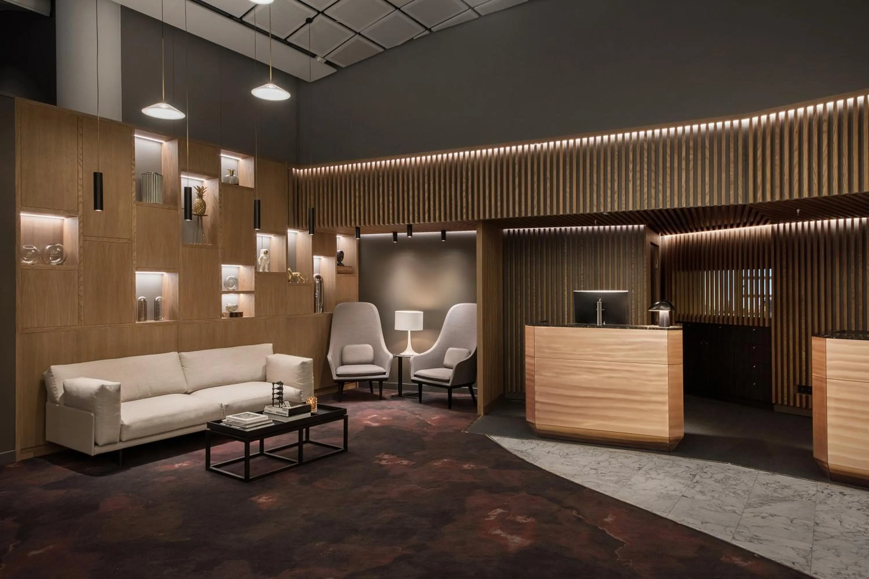 Lobby or reception in Radisson Blu Scandinavia Hotel, Oslo