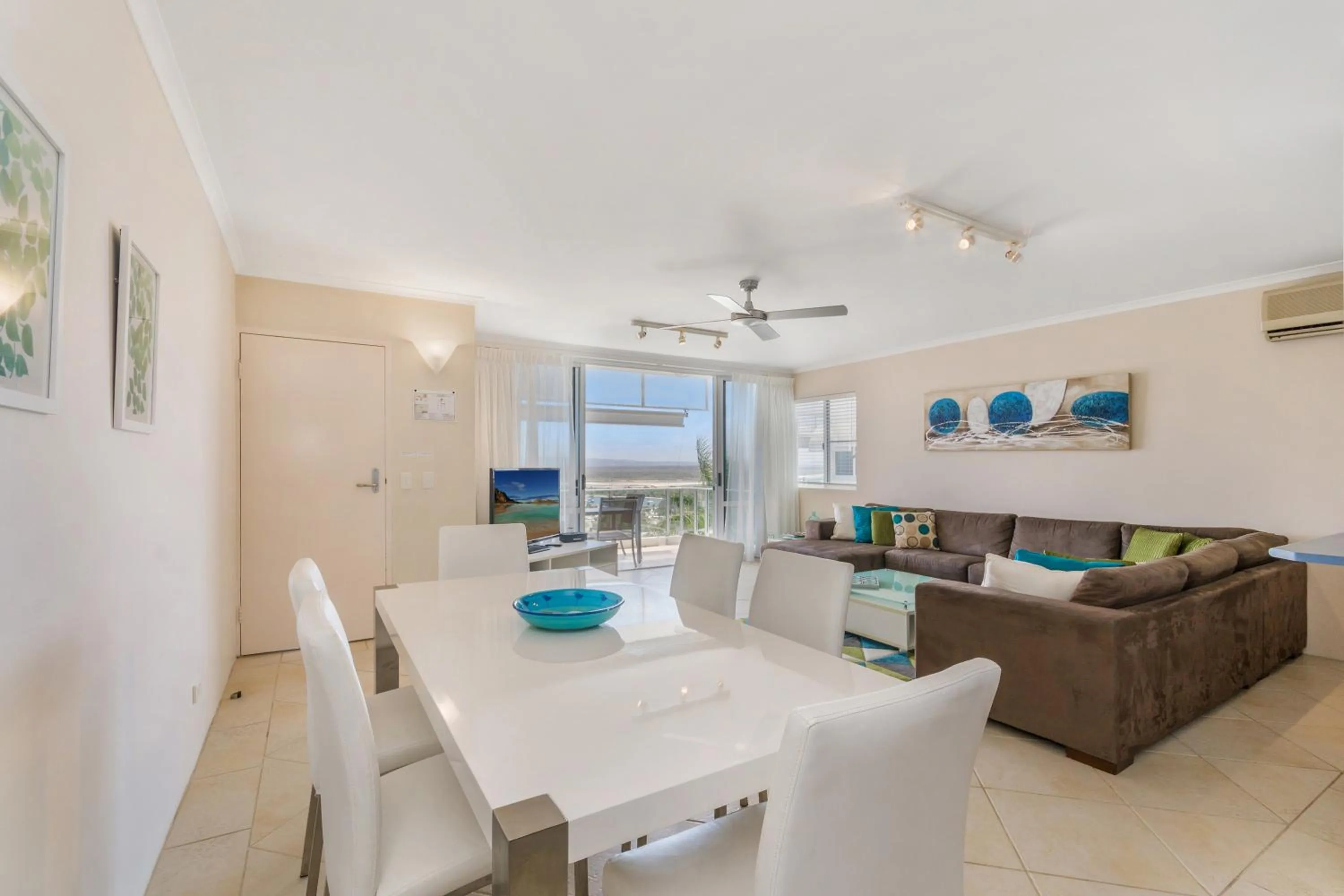 Living room in Bali Hai Apartments Noosa