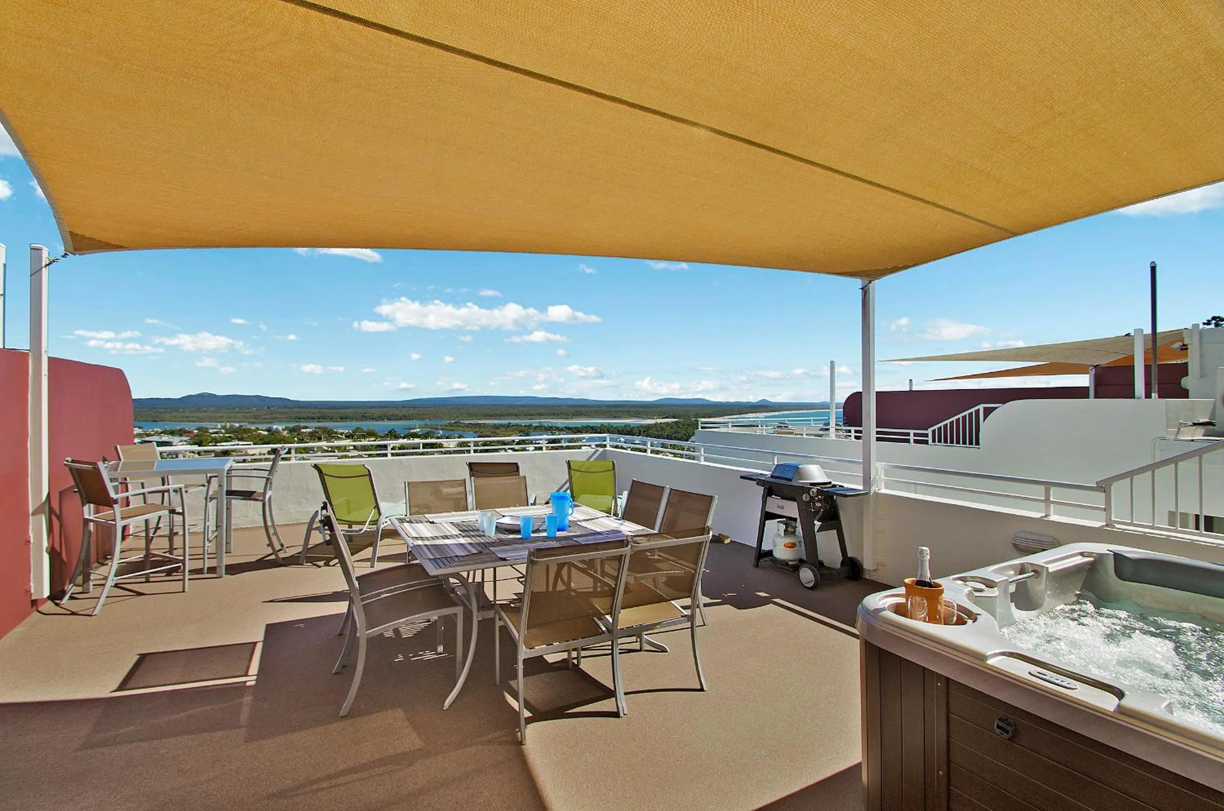 BBQ facilities in Bali Hai Apartments Noosa