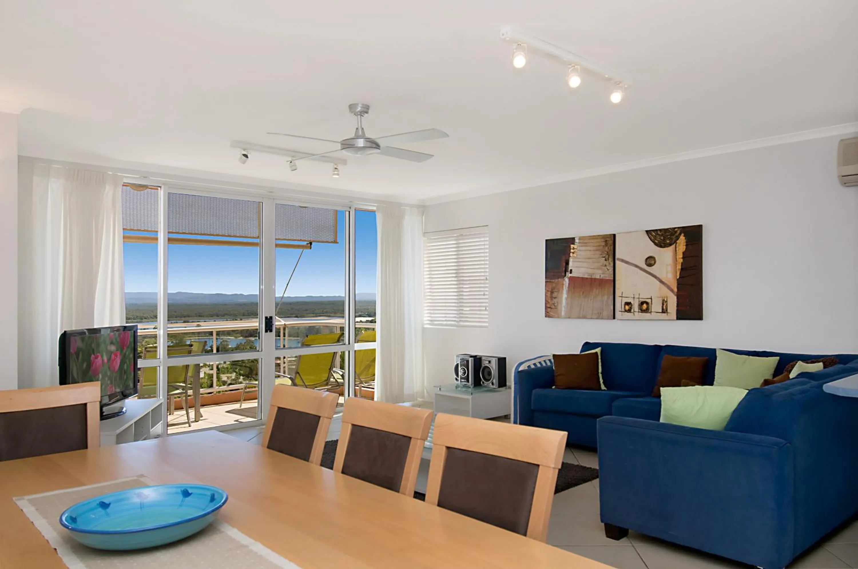 Living room in Bali Hai Apartments Noosa