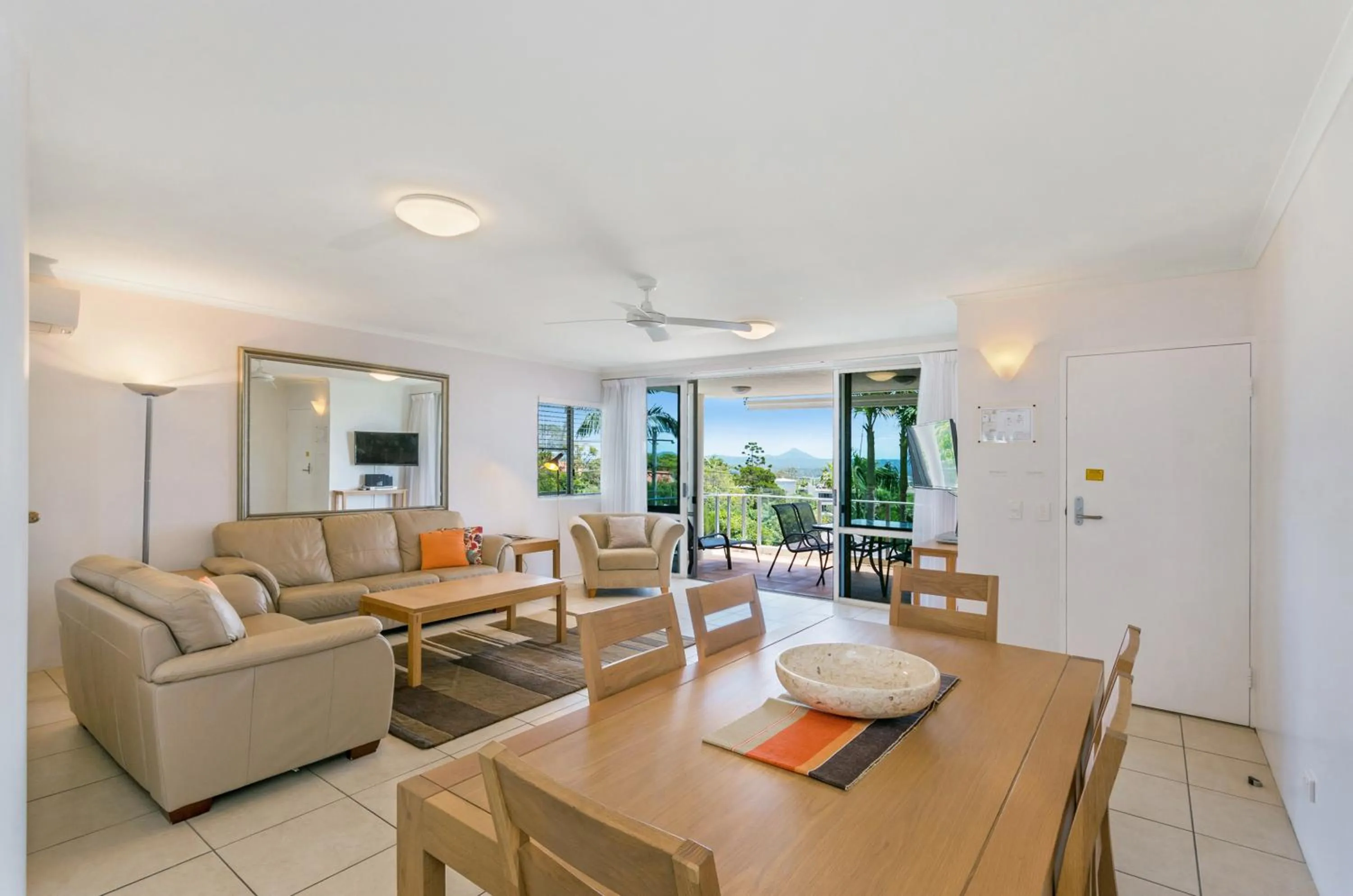 Living room in Bali Hai Apartments Noosa