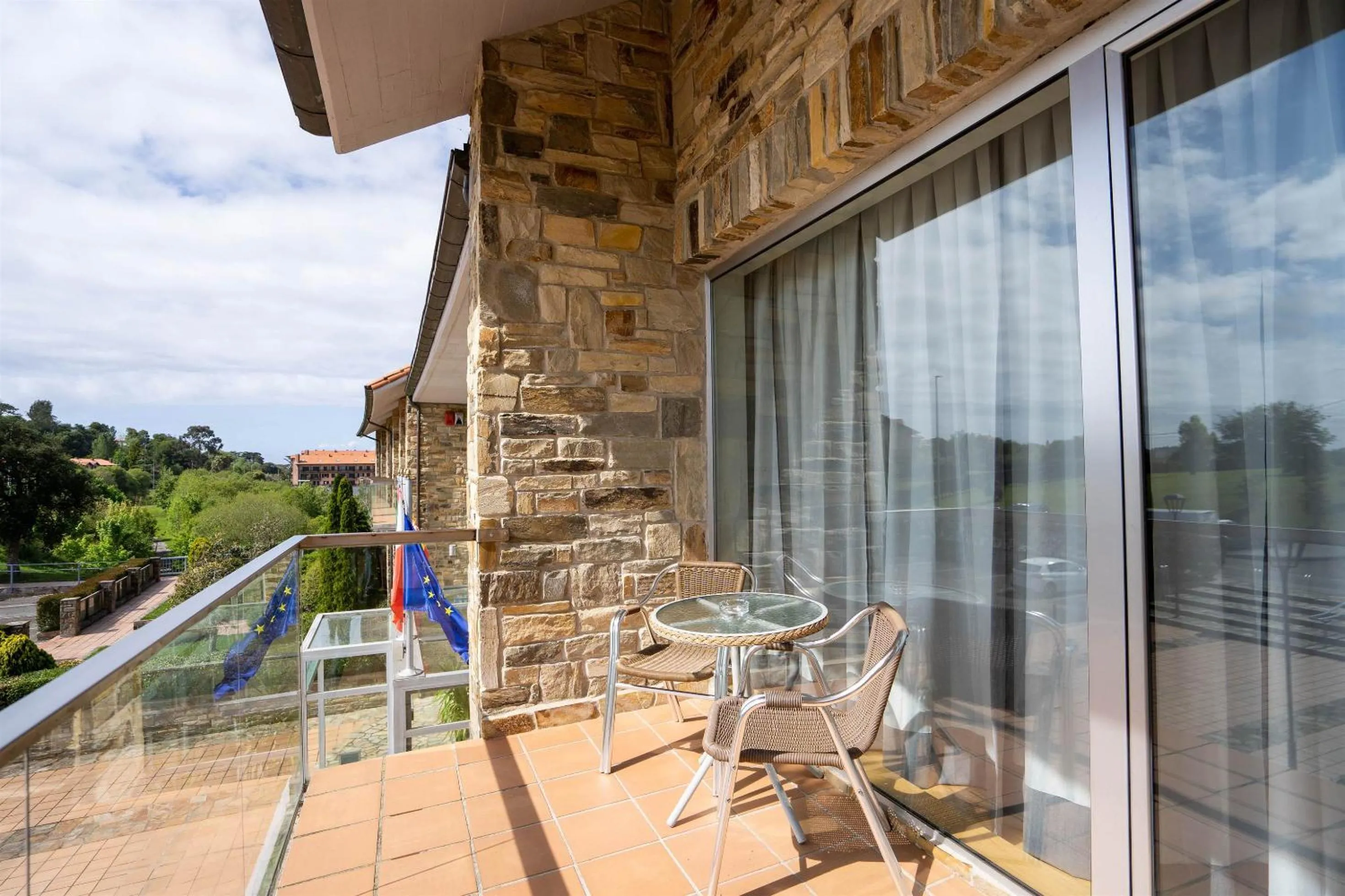 Balcony/Terrace in Abba Comillas Hotel
