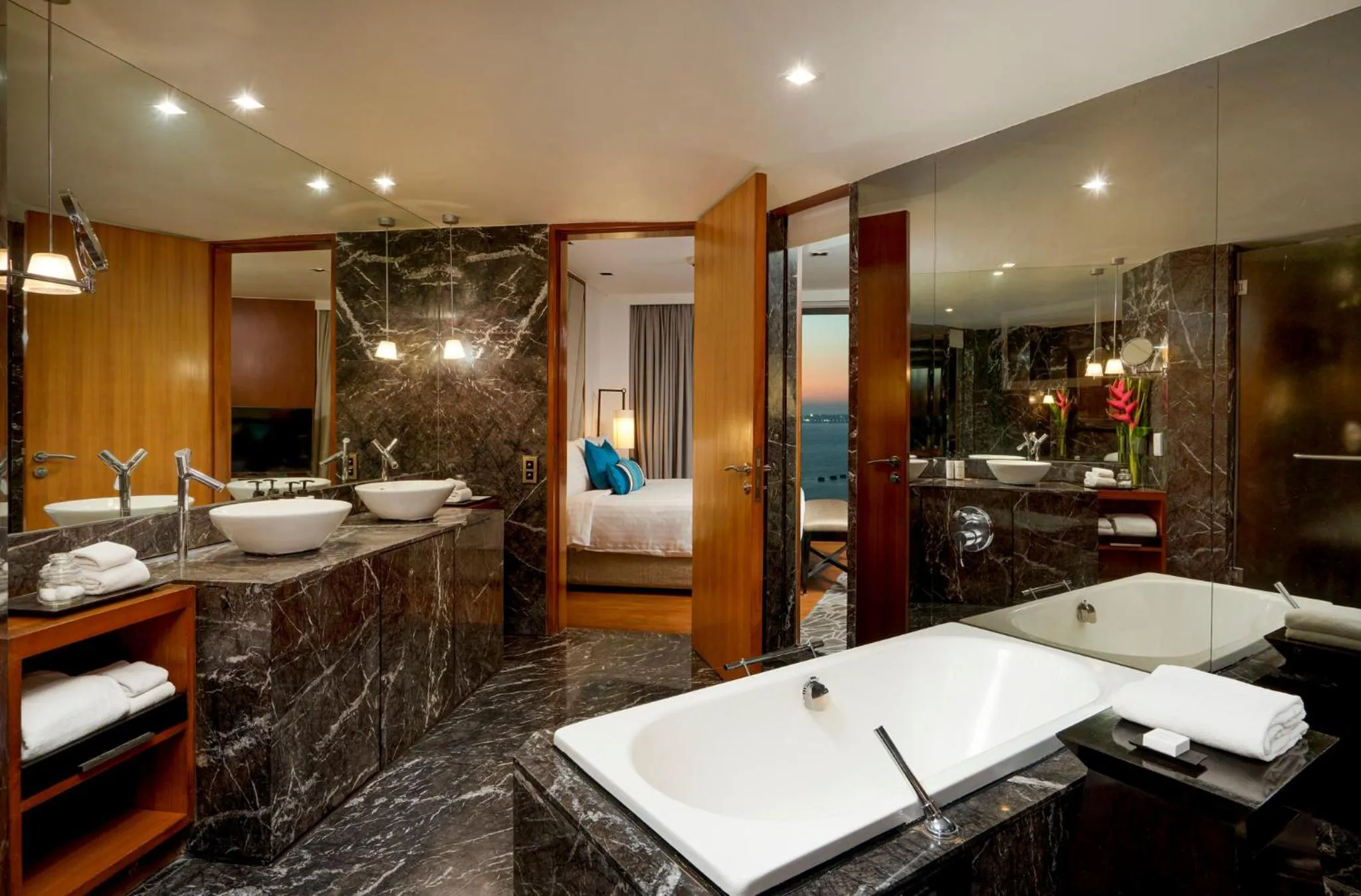 Bathroom in InterContinental Marine Drive Mumbai by IHG