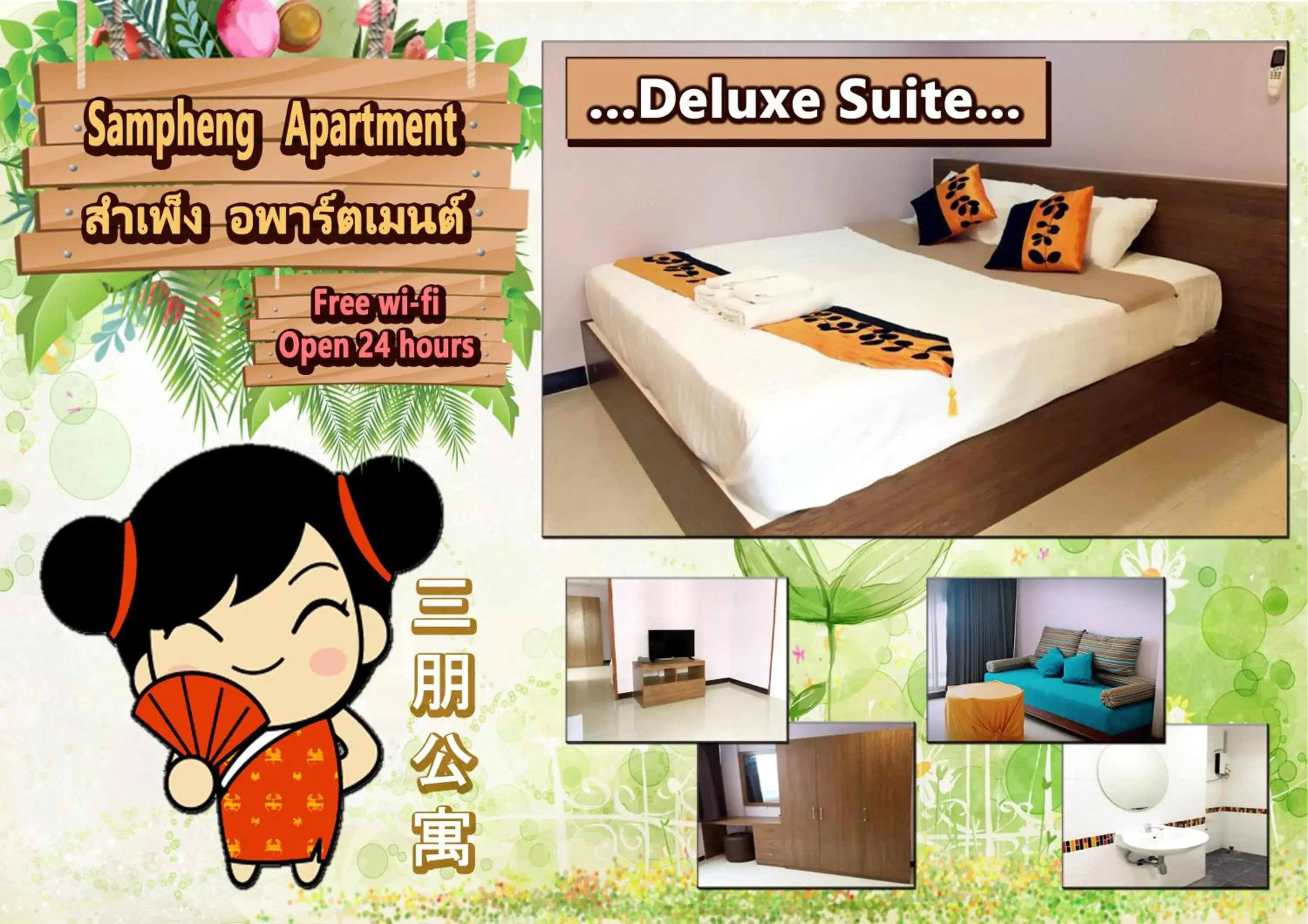 Deluxe Junior Suite in Sampheng Apartment Deluxe Junior Suite in Sampheng Apartment