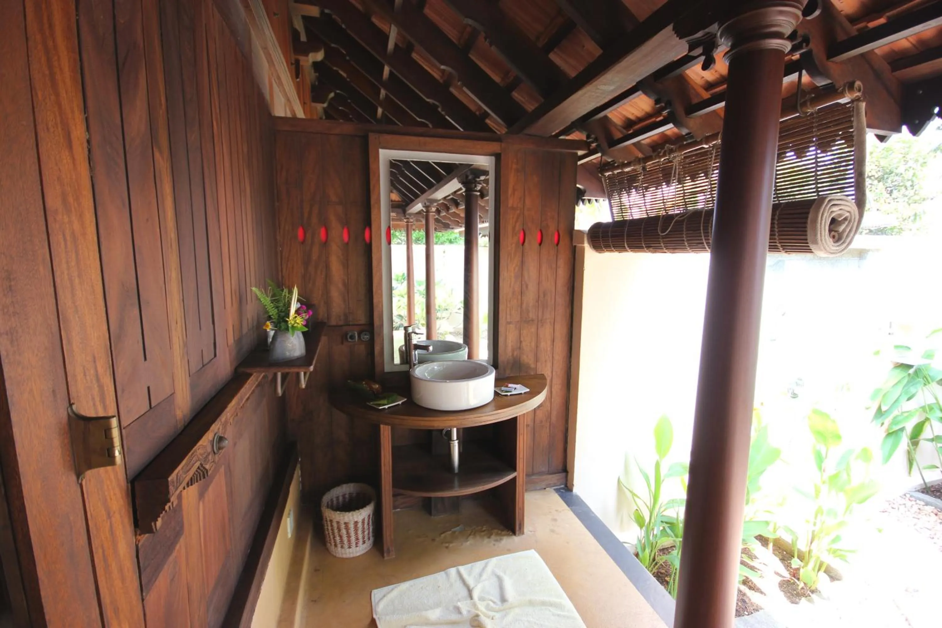 Bathroom in Vismaya by Moksha Stays