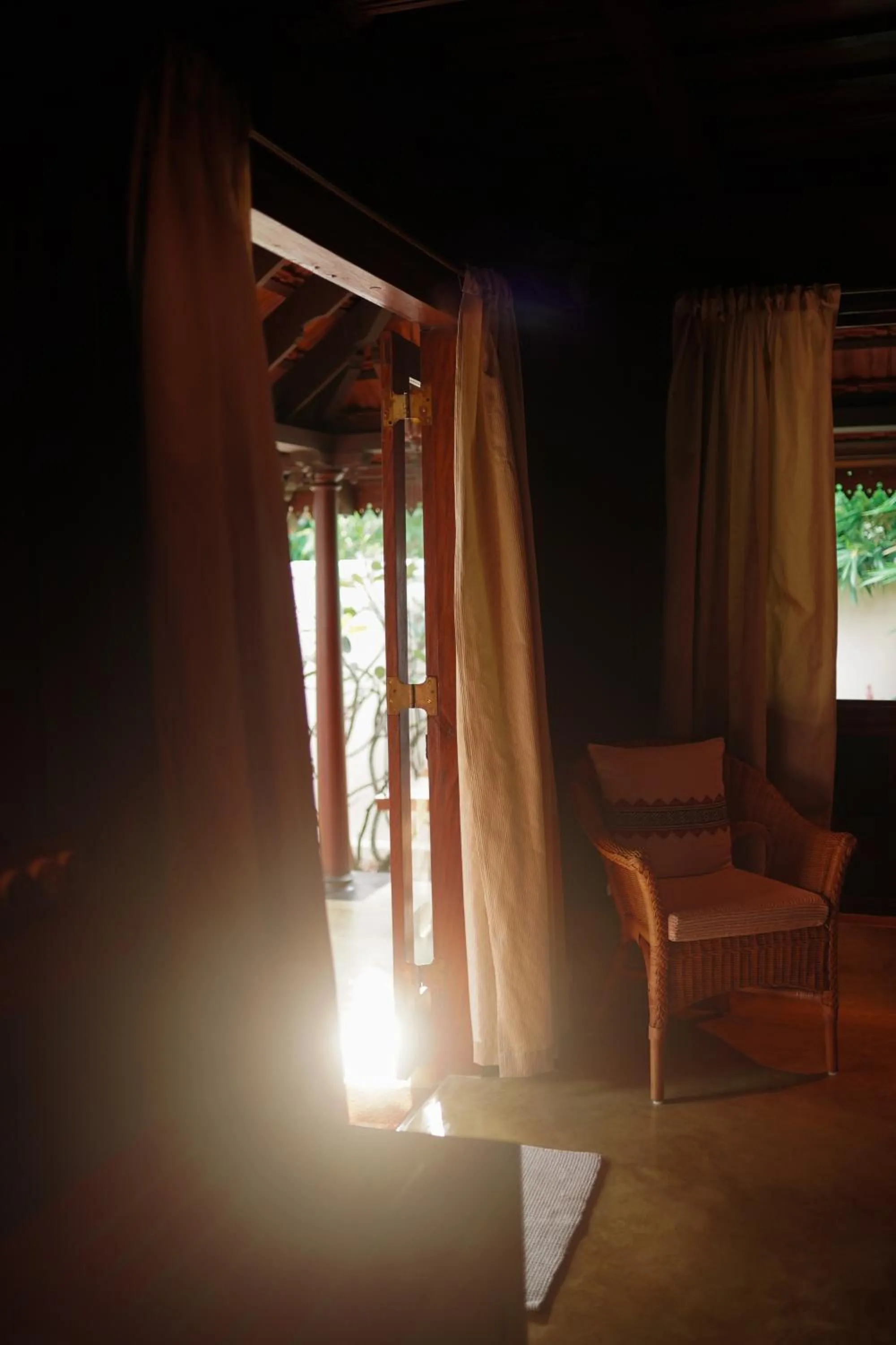 Seating area in Vismaya by Moksha Stays