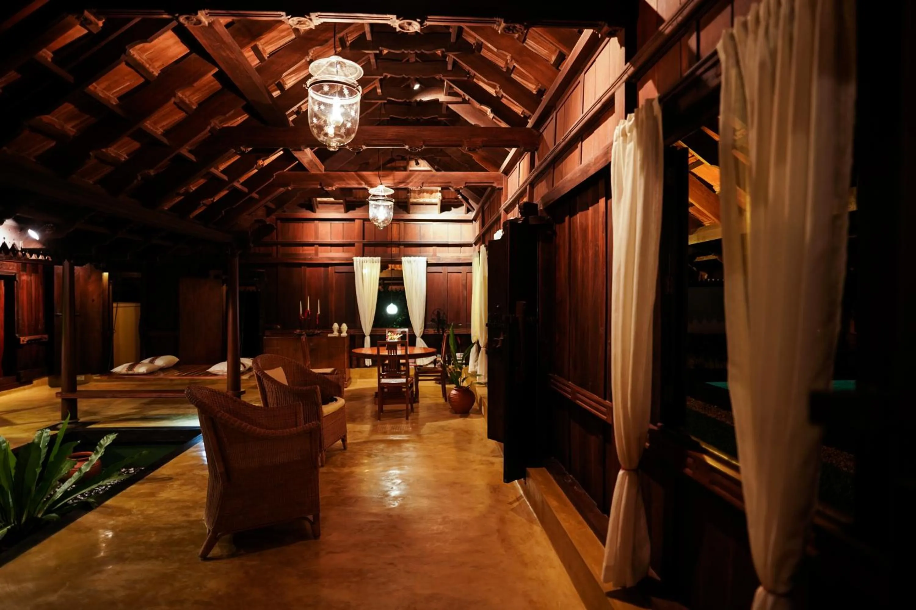 Living room in Vismaya by Moksha Stays