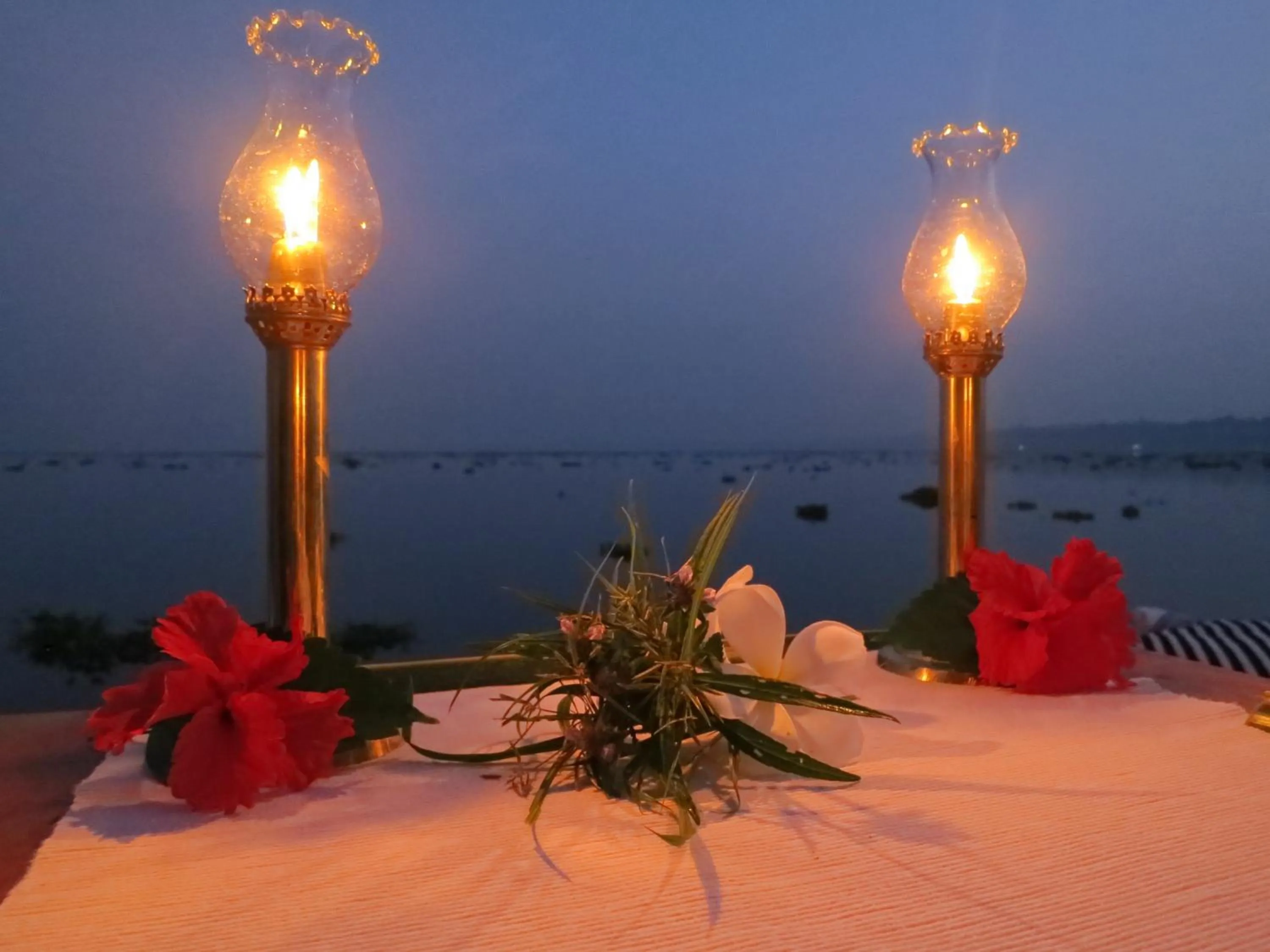 Dining area in Vismaya by Moksha Stays