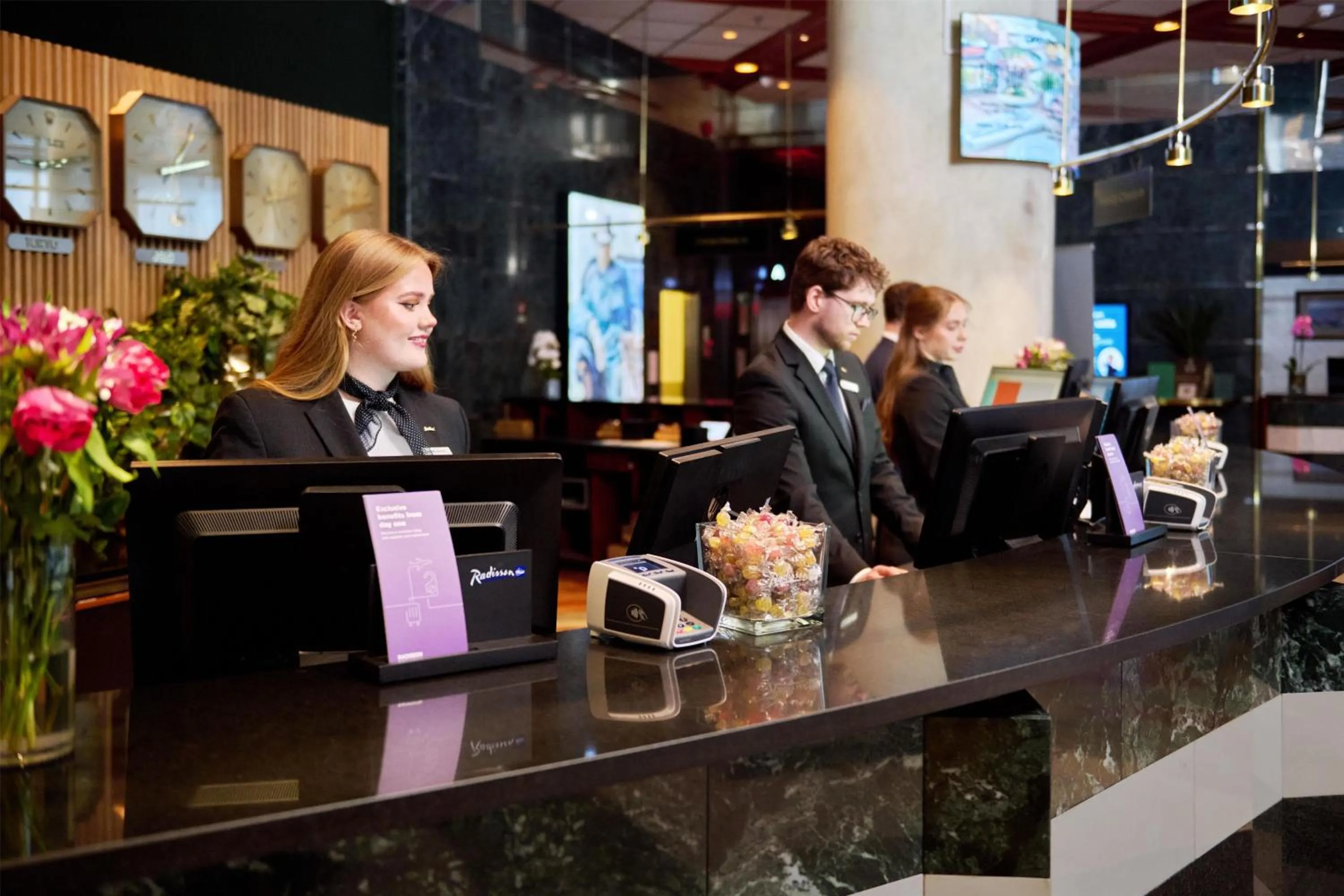Lobby or reception in Radisson Blu Plaza Hotel, Oslo
