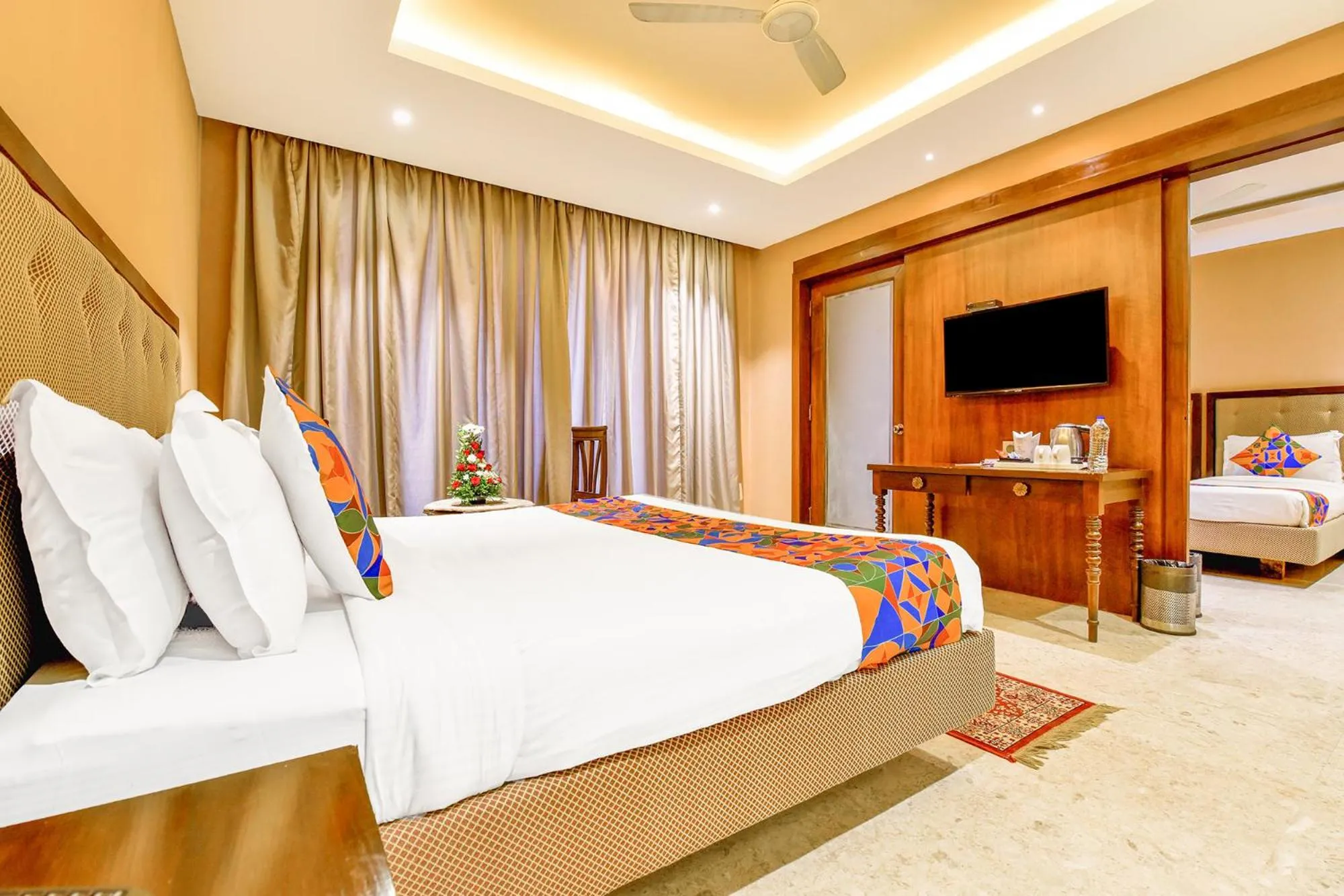 Bed in FabHotel Prime The King's Court - Nr Calangute Beach