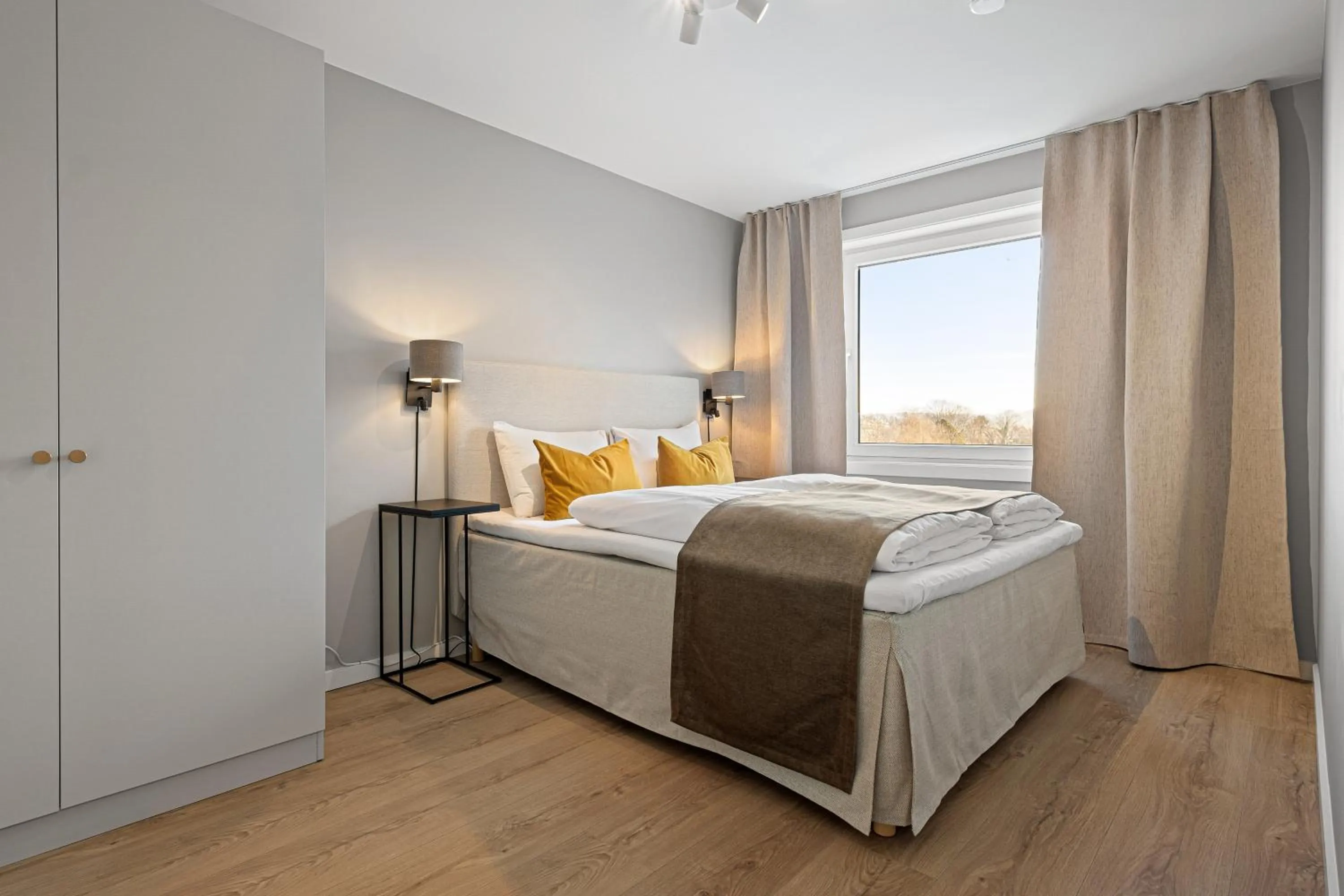 Bedroom, Bed in Bjørvika Apartments - Sirkus Renaa